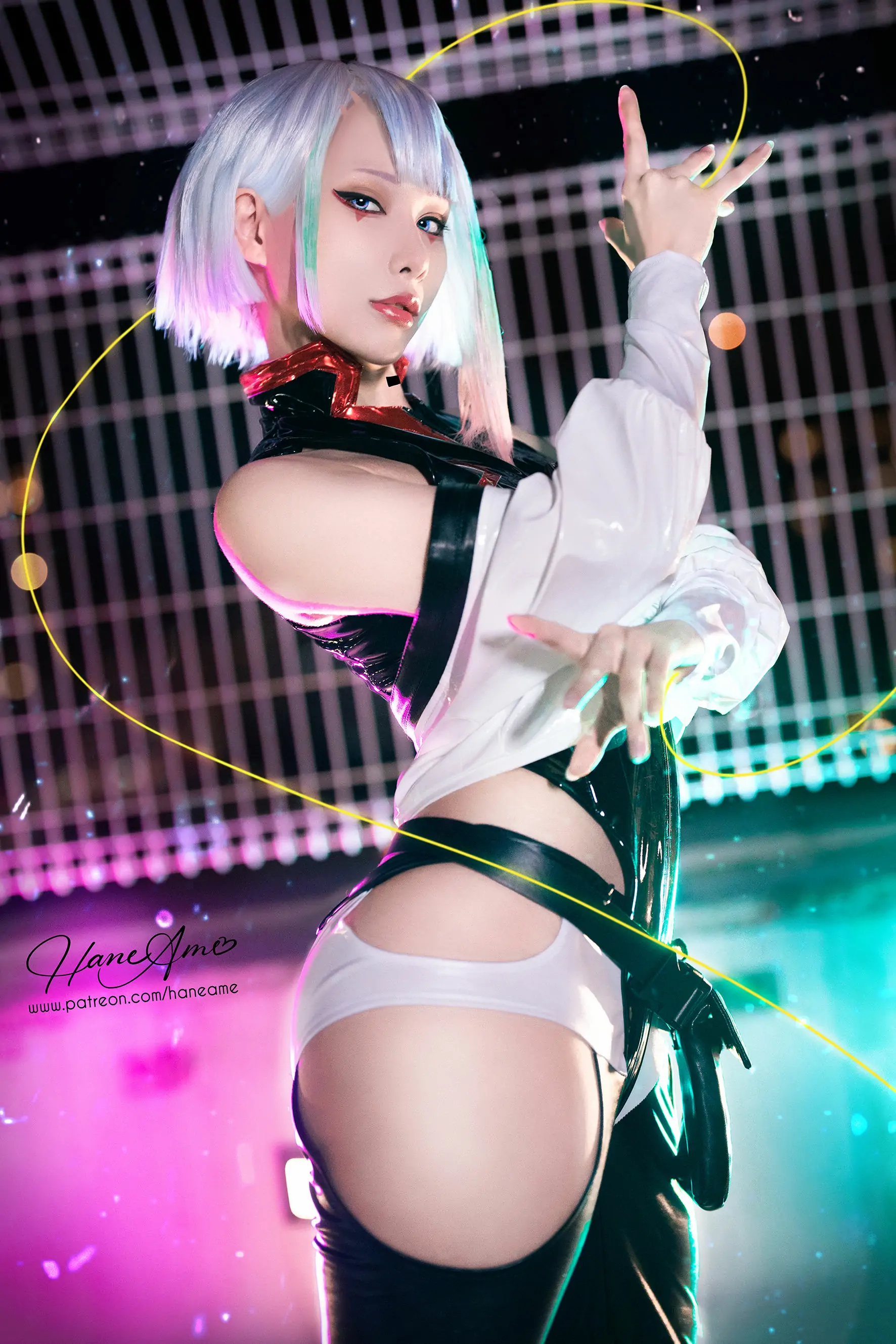 [福利COS] Hane Ame 雨波写真 - Cyberpunk Lucy