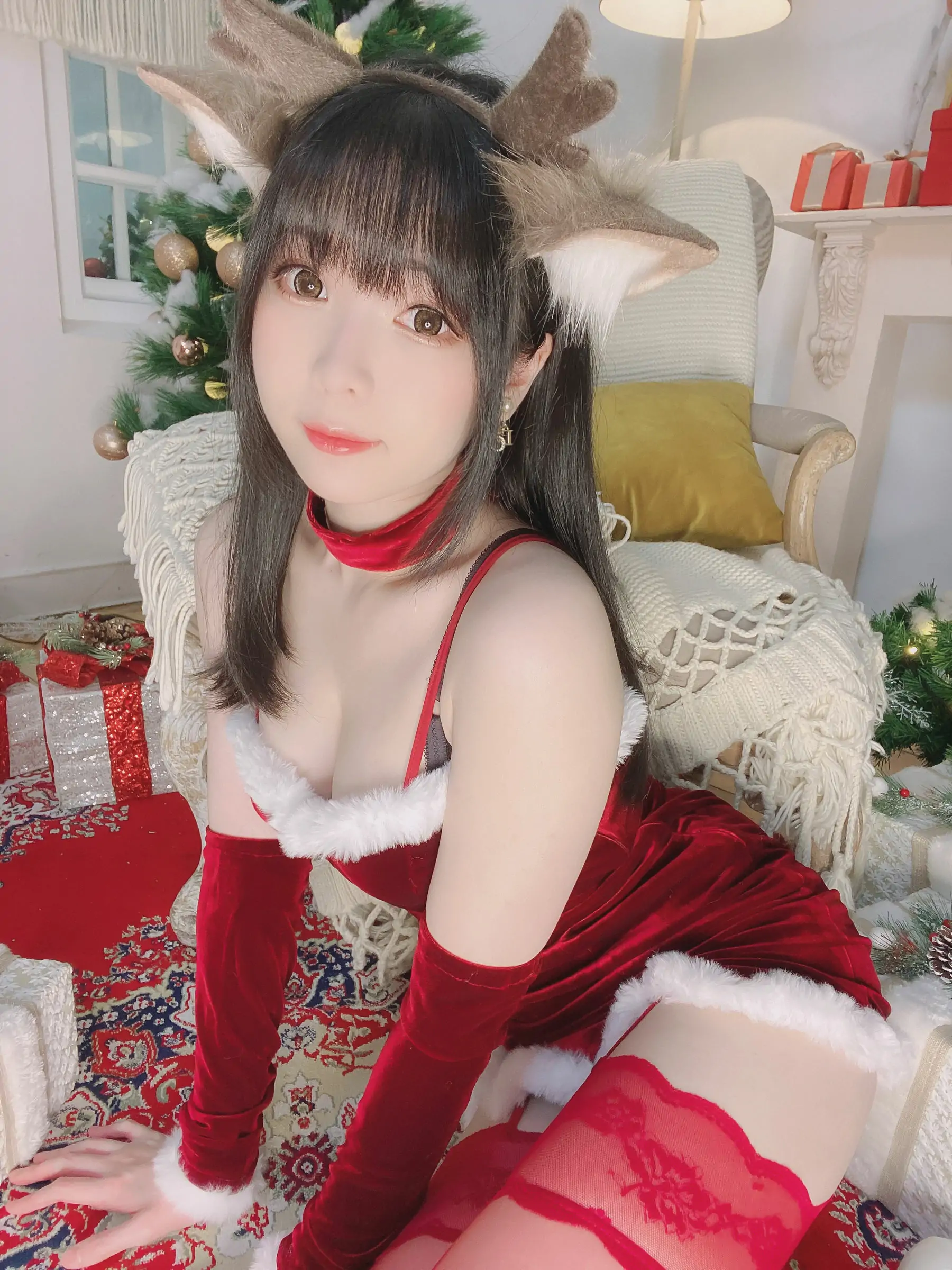 [福利COS] 微博妹纸霜月shimo[fantia] 2022-12-25 メリー・クリスマス！！