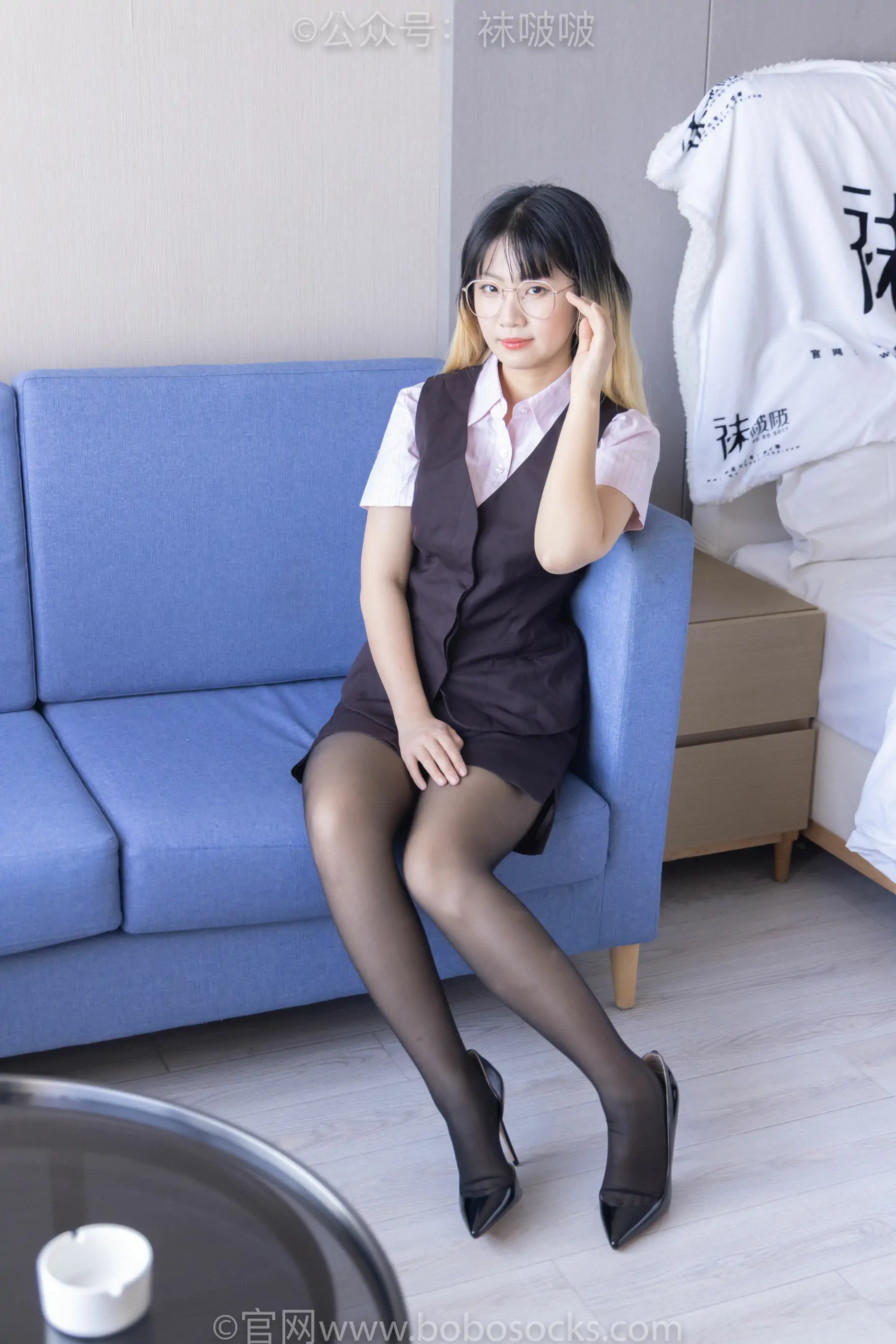 BoBoSocks袜啵啵 No.065 砂糖-招行制服、高跟鞋、黑丝 