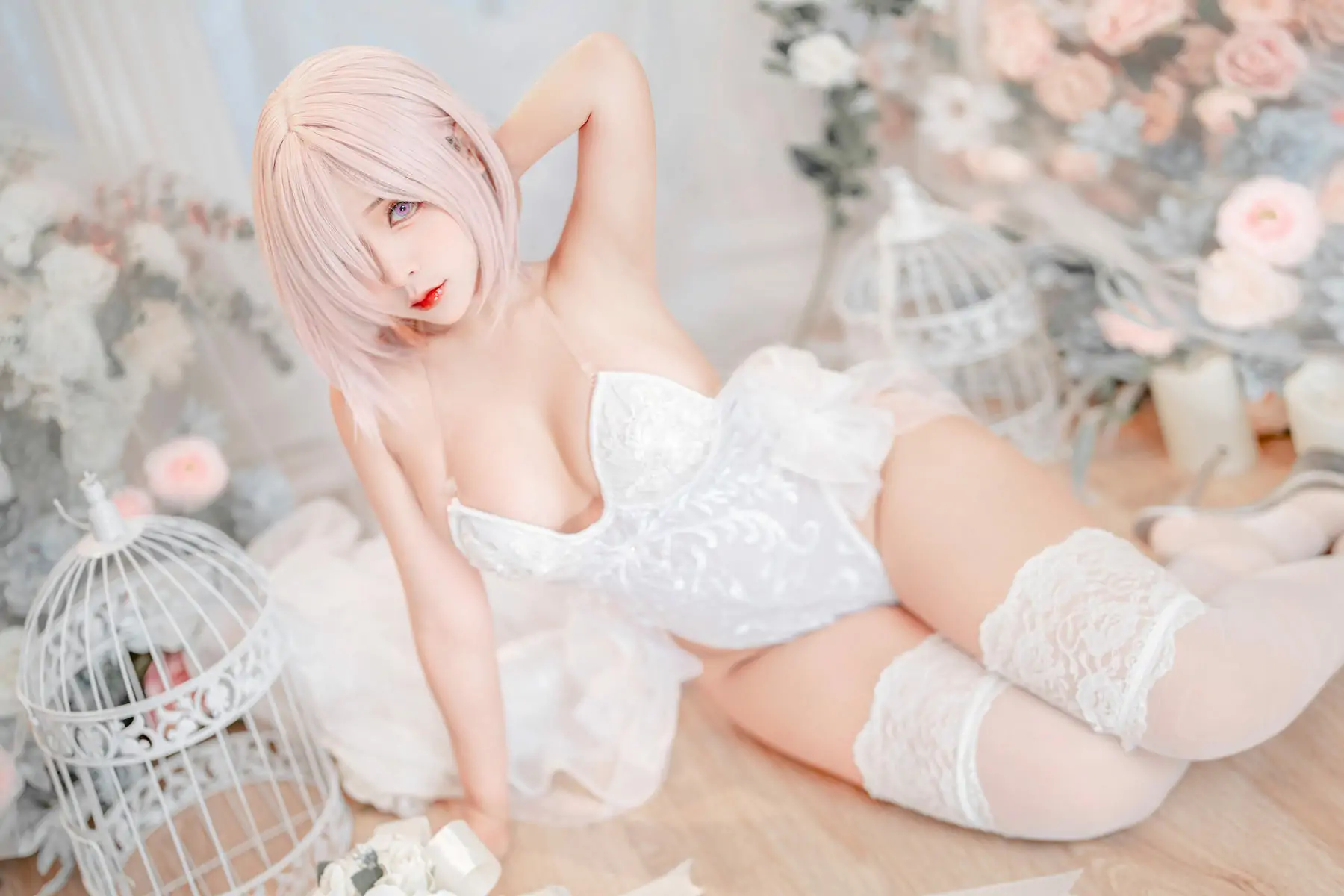 Sayo Momo - Mashu white lingerie body oil