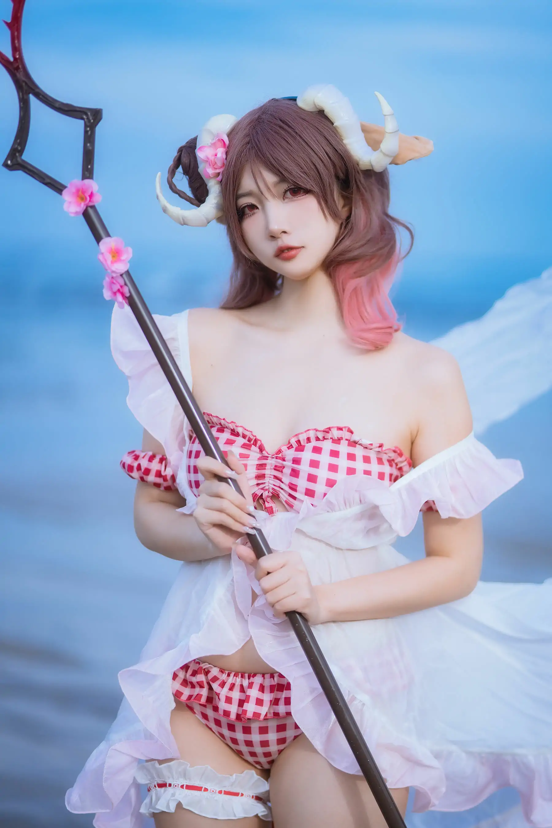 人气Coser 二佐Nisa - 泰拉夏日纪事 艾雅法拉泳装