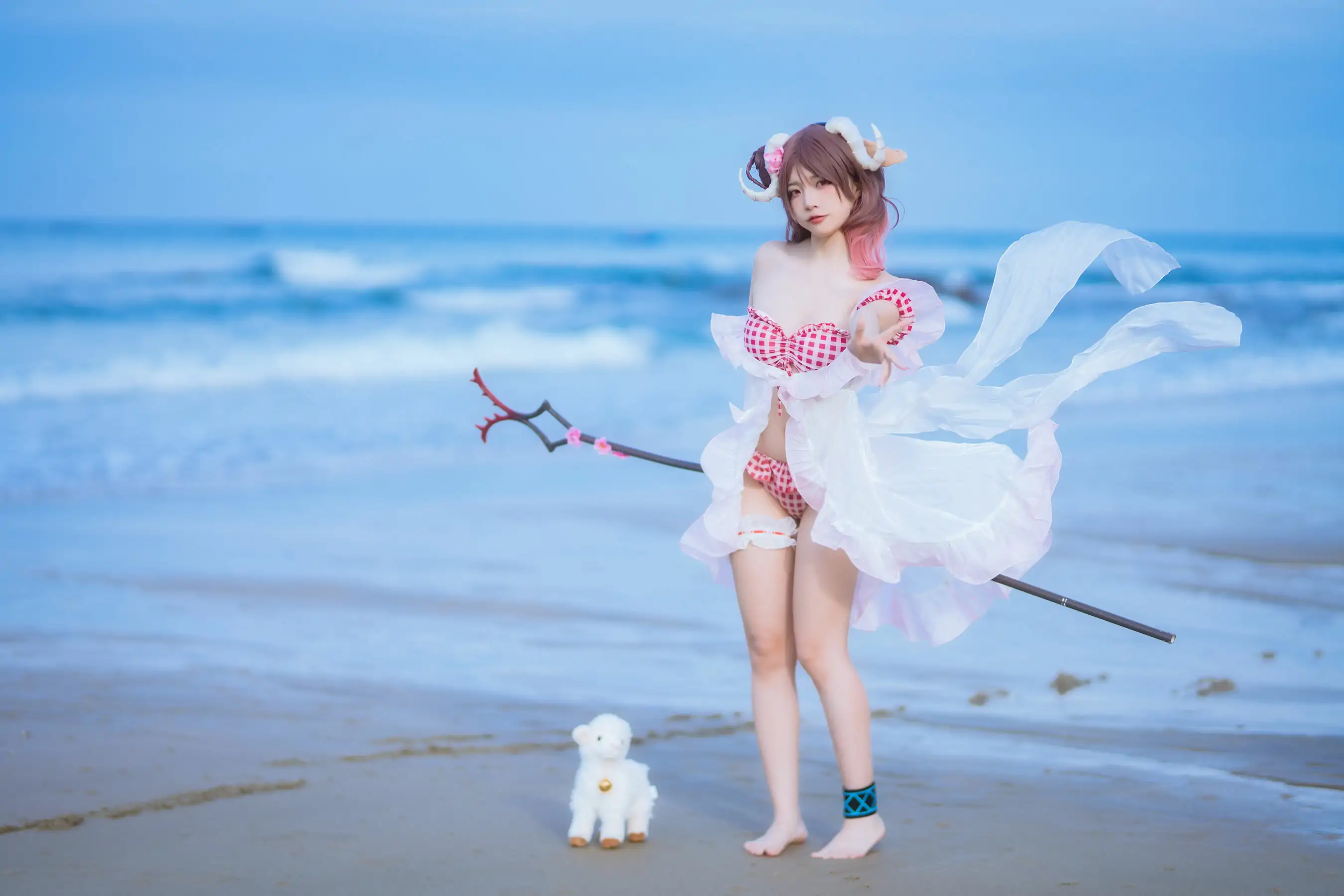 人气Coser 二佐Nisa - 泰拉夏日纪事 艾雅法拉泳装