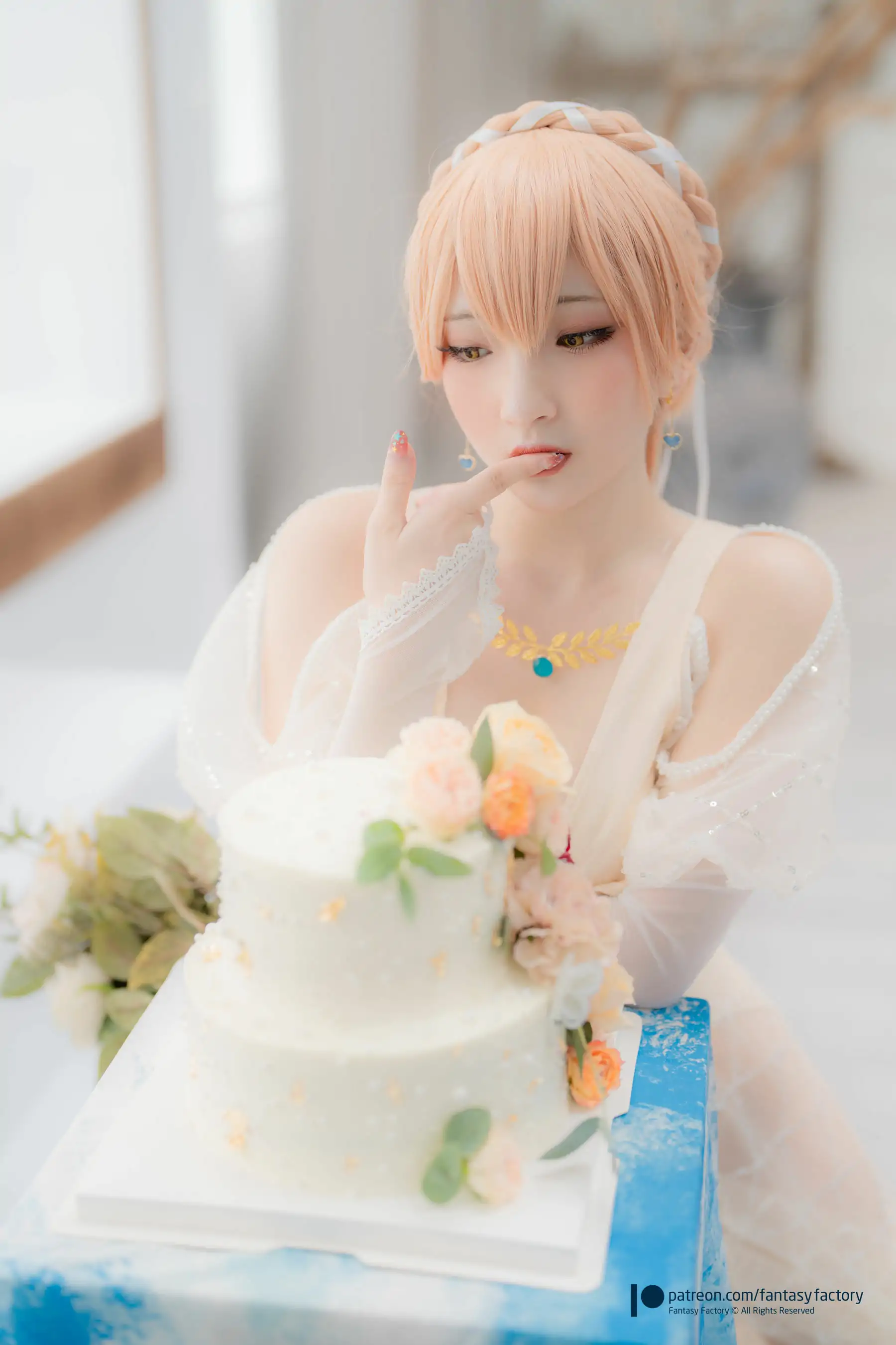 [Fantasy Factory] 小丁 Cosplay写真 - 2022.02 Ots-14 Wedding dress