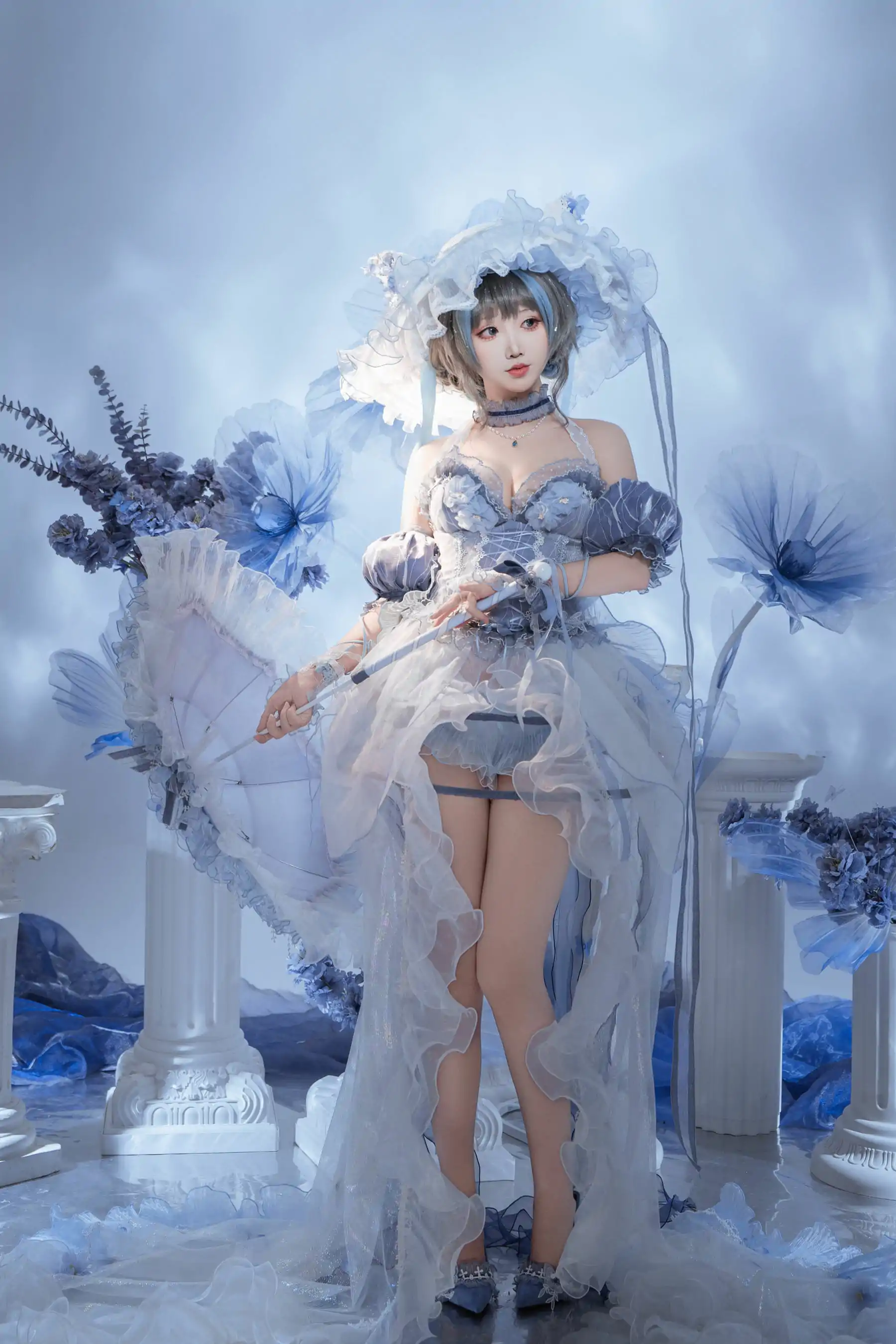 可爱人气Coser 面饼仙儿 - 碧蓝航线 柴郡礼服
