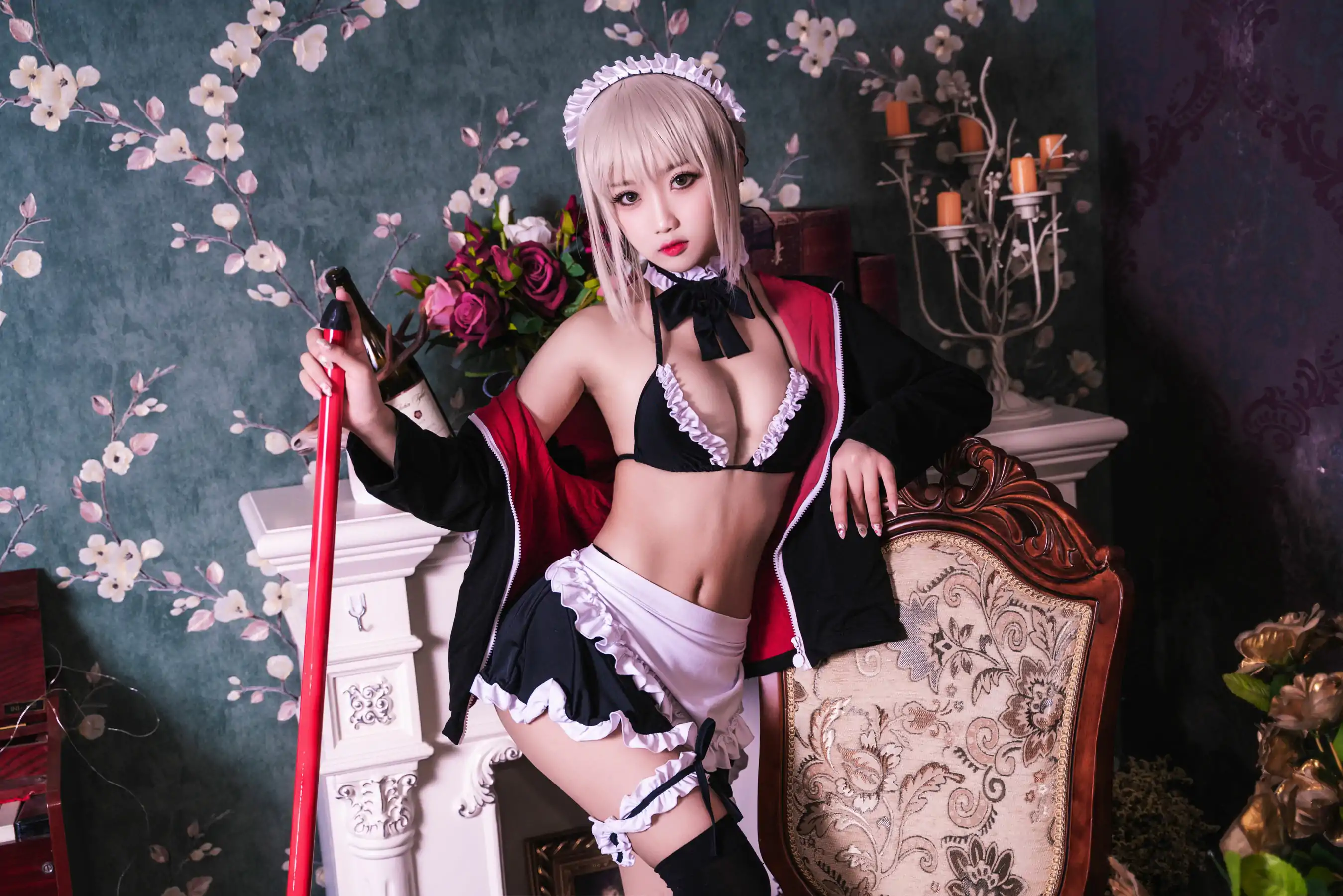 白嫩美少女 鬼畜瑶 - 黑呆女仆 (不知火舞)