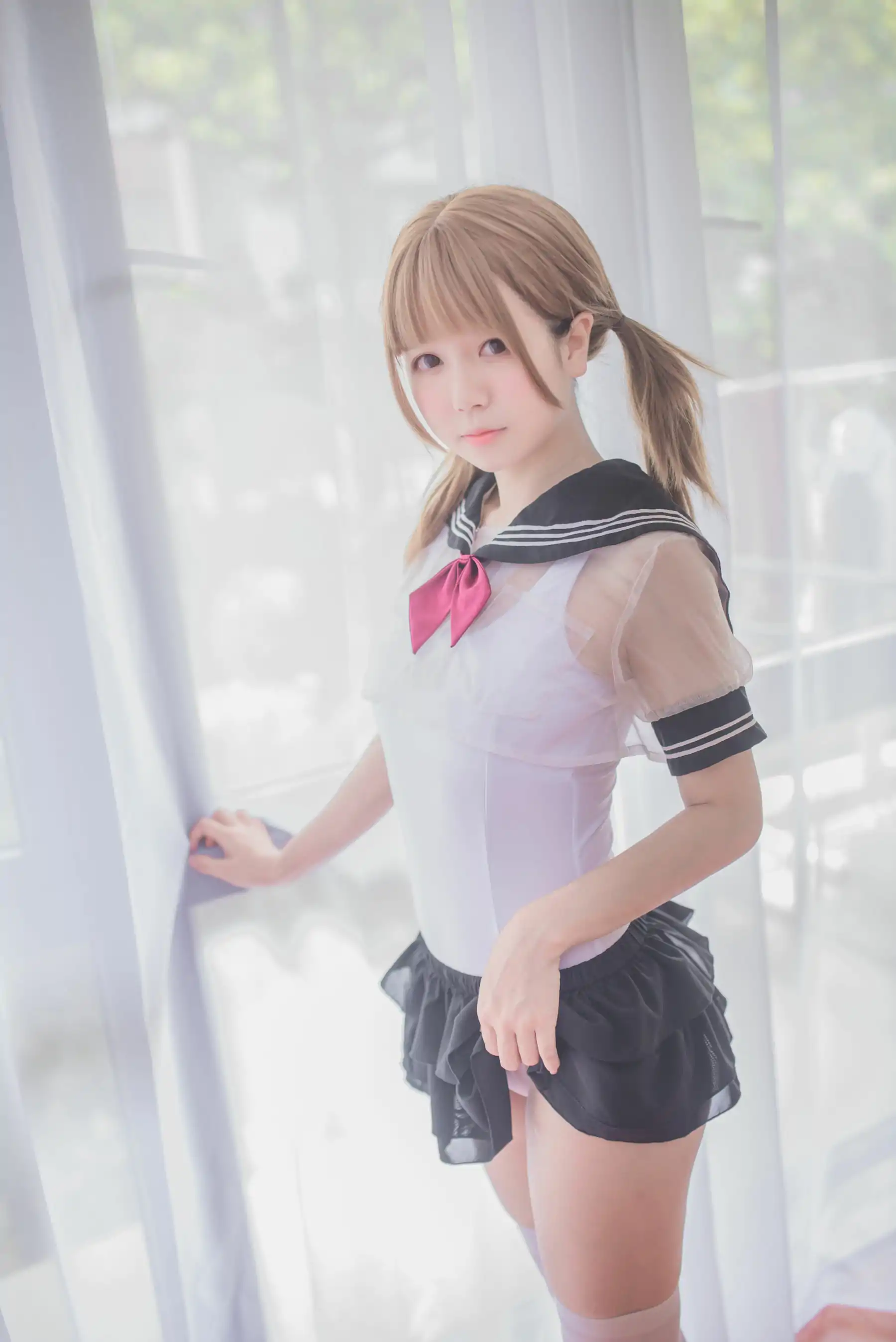 白金Saki写真 - 春日野穹 制服