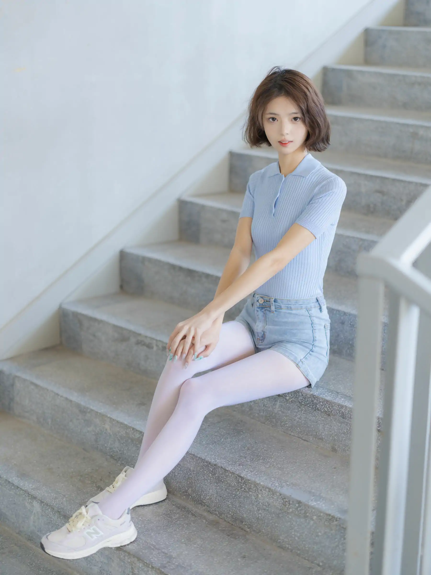 森萝财团写真 - 媛媛 试拍 15D超薄白丝