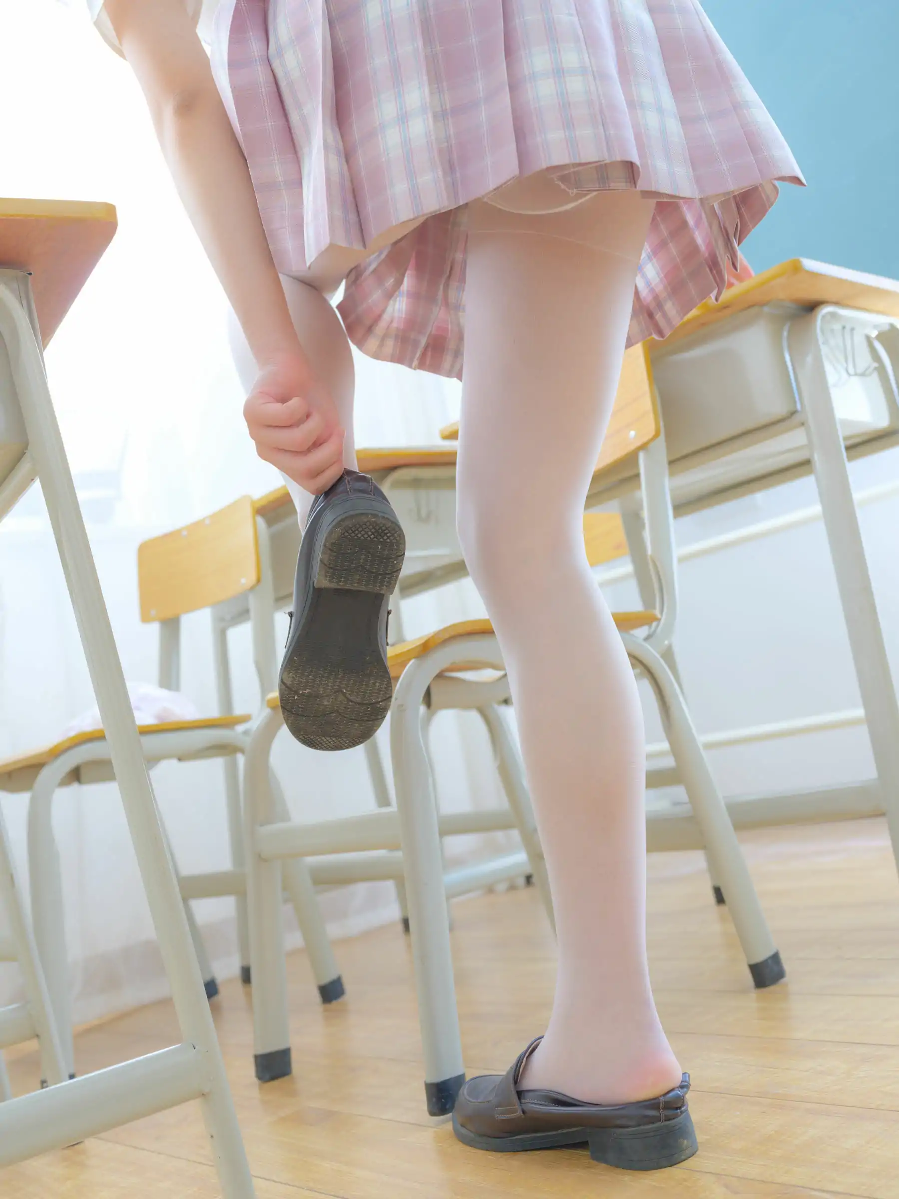 森萝财团写真 - 小圆 试拍 JKJK格子裙 15D