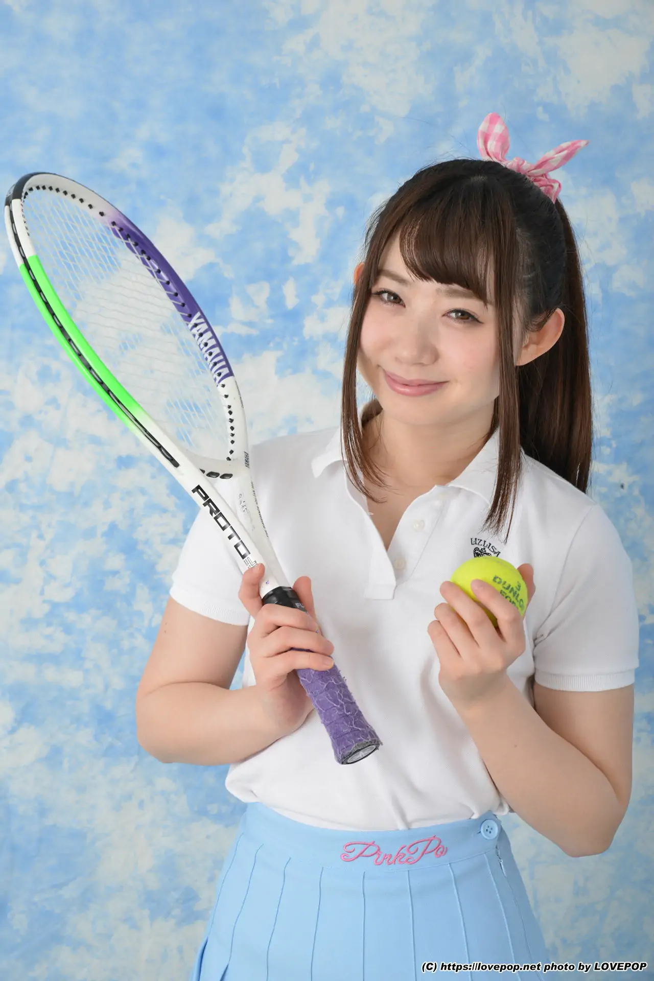 [LOVEPOP] Ayuna Niko あゆな虹恋 tennis ball and racket ! - PPV