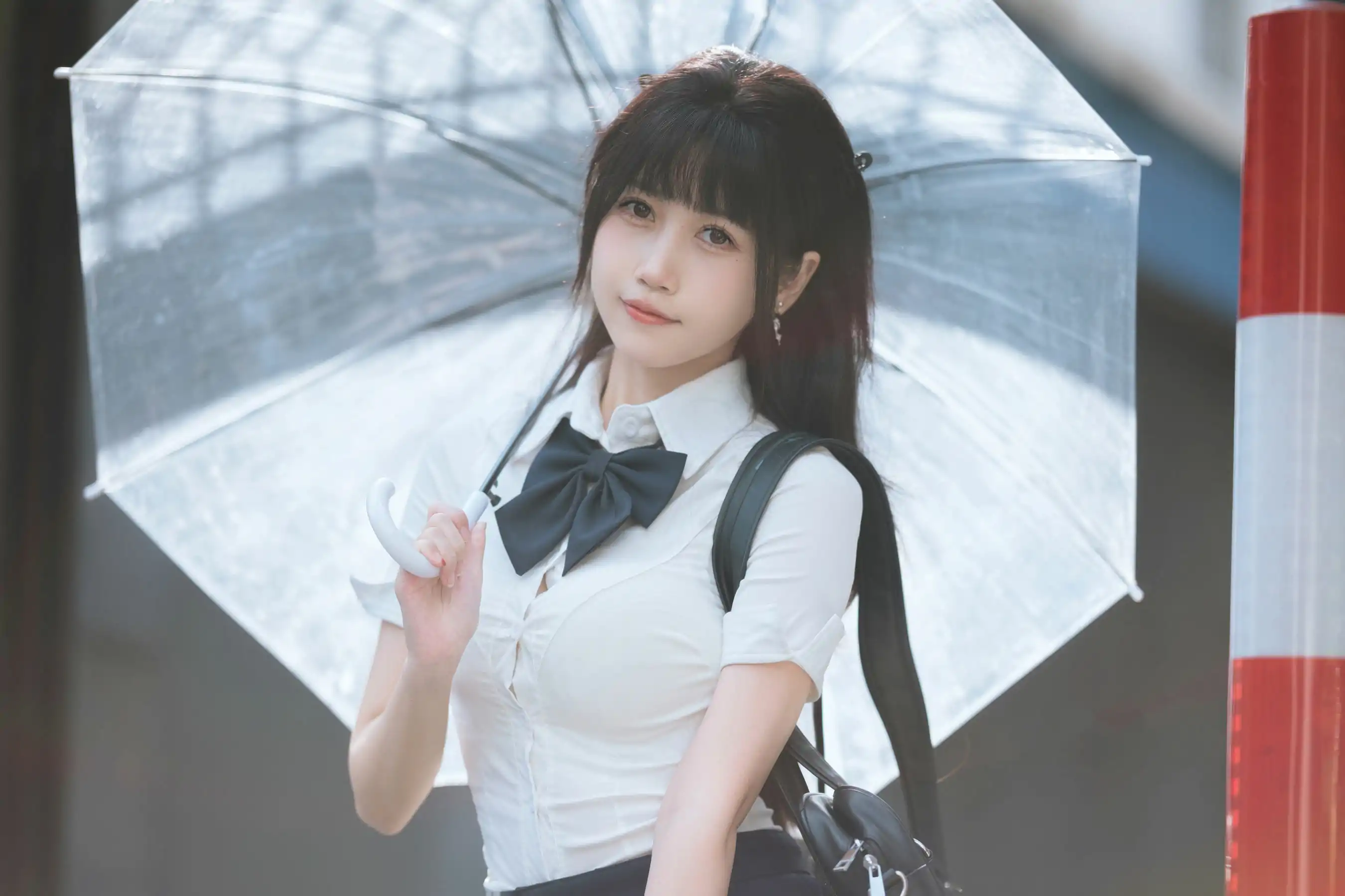 微博人气Coser 不呆猫 - JK学妹户外