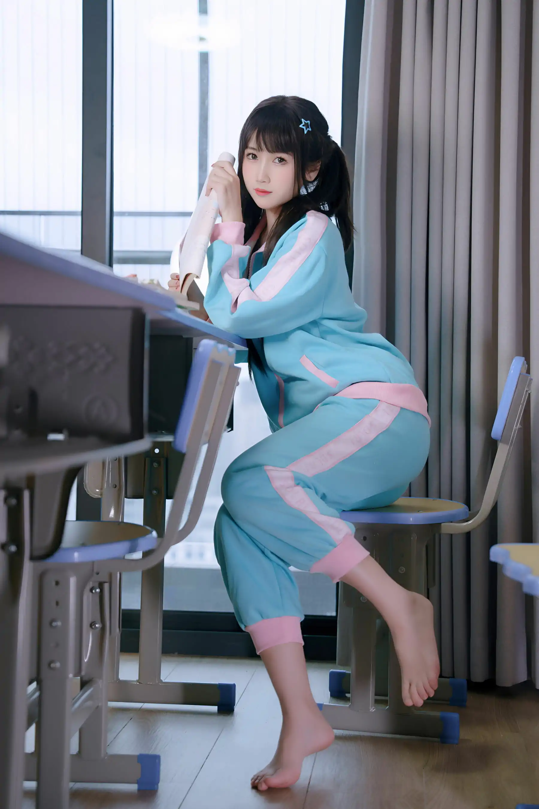 微博人气Coser不呆猫 - 涂油教室实习生