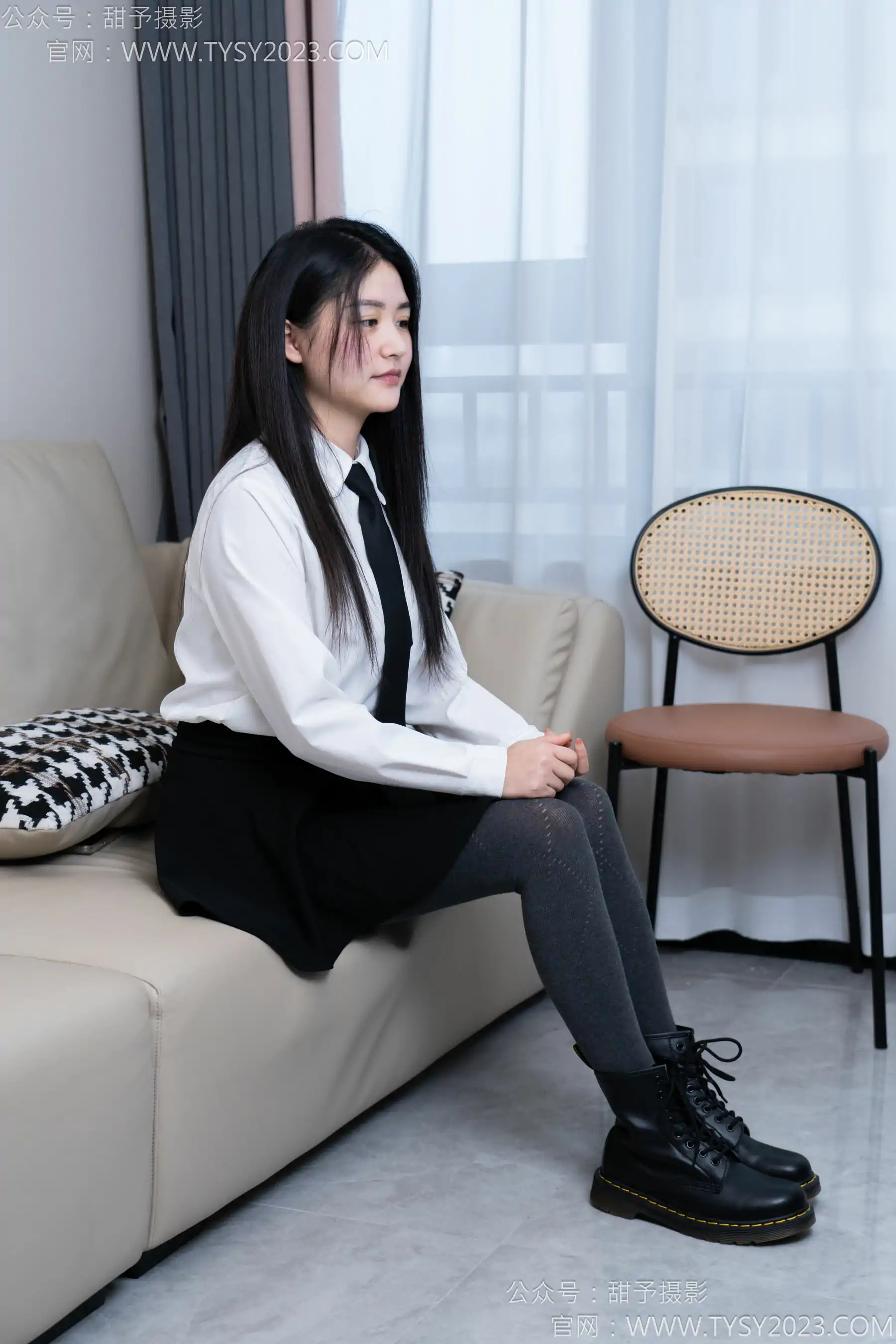 甜予摄影 No.168 澜澜 - 短靴、小腿袜、肉丝