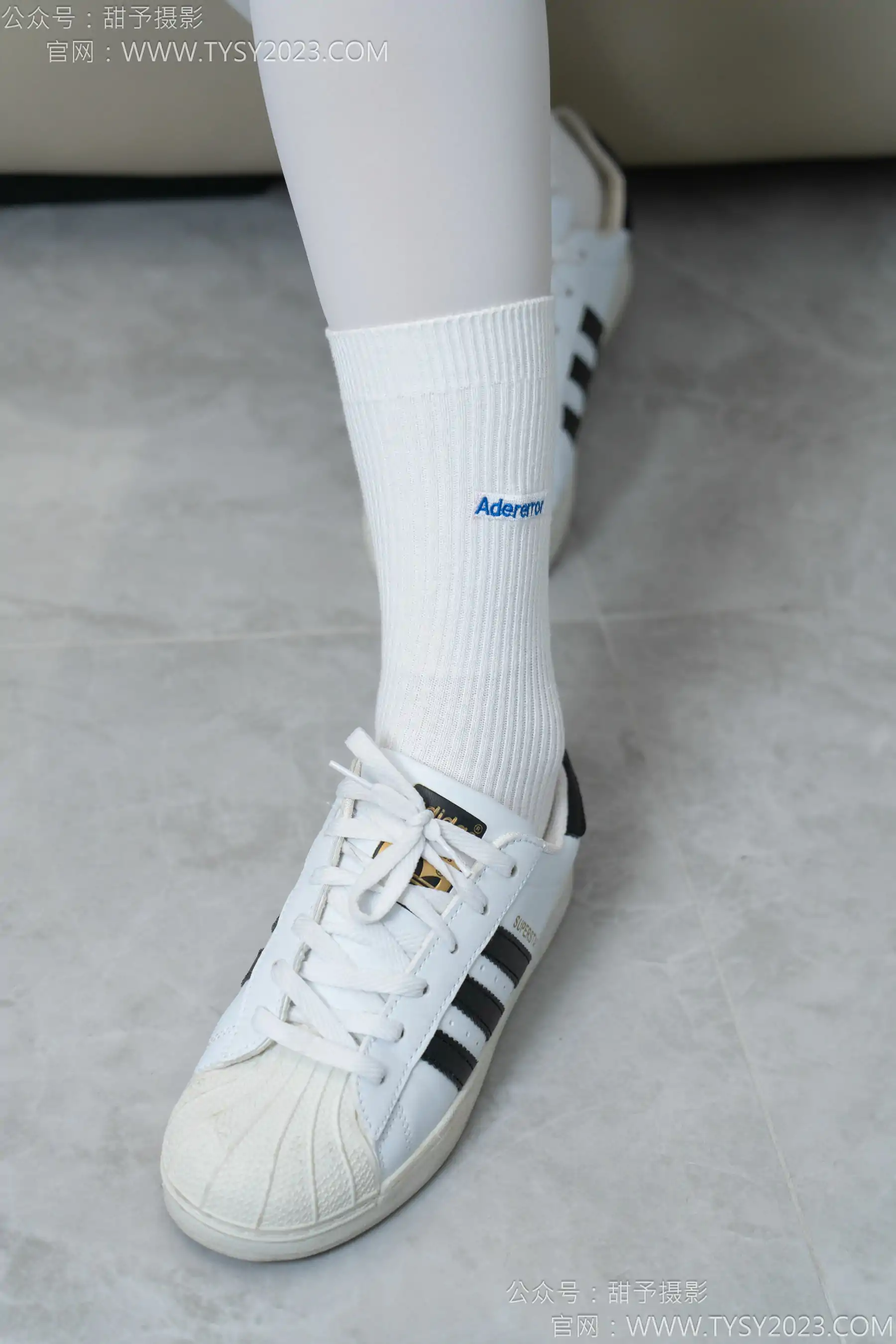 甜予摄影 No.157 澜澜&咖啡豆 - 帆布鞋、板鞋、白棉袜、薄黑丝、薄肉丝