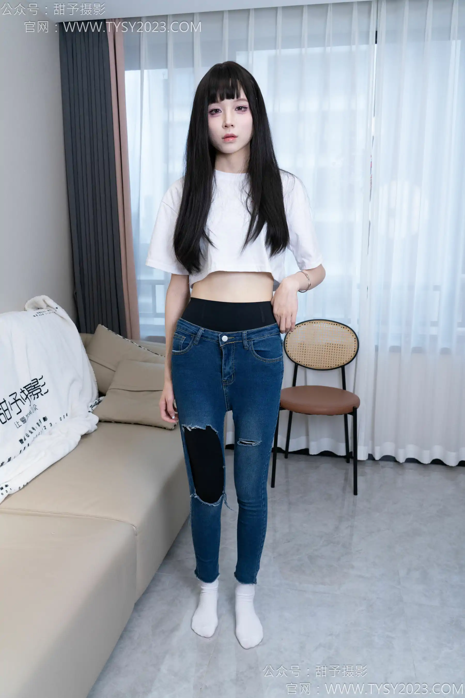 甜予摄影 No.179 珞珞 - 高跟鞋、板鞋、人字拖、白棉袜