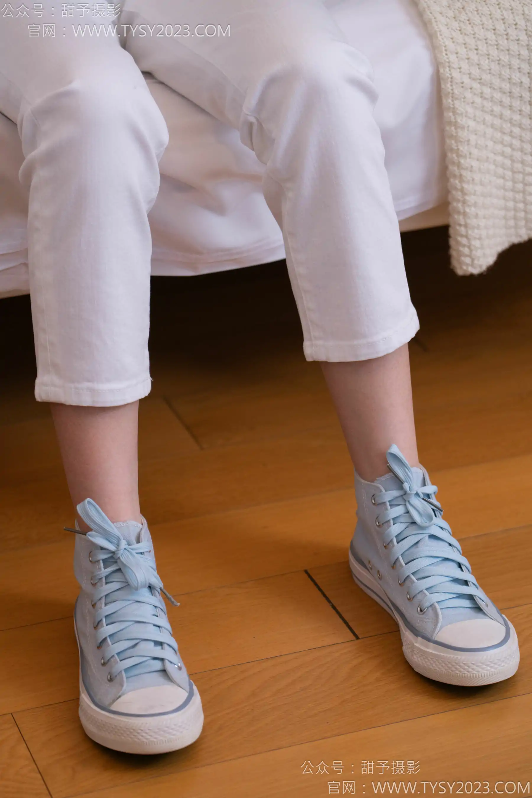 甜予摄影 No.171 璇璇 - 帆布鞋、白棉袜、抖腿剧情