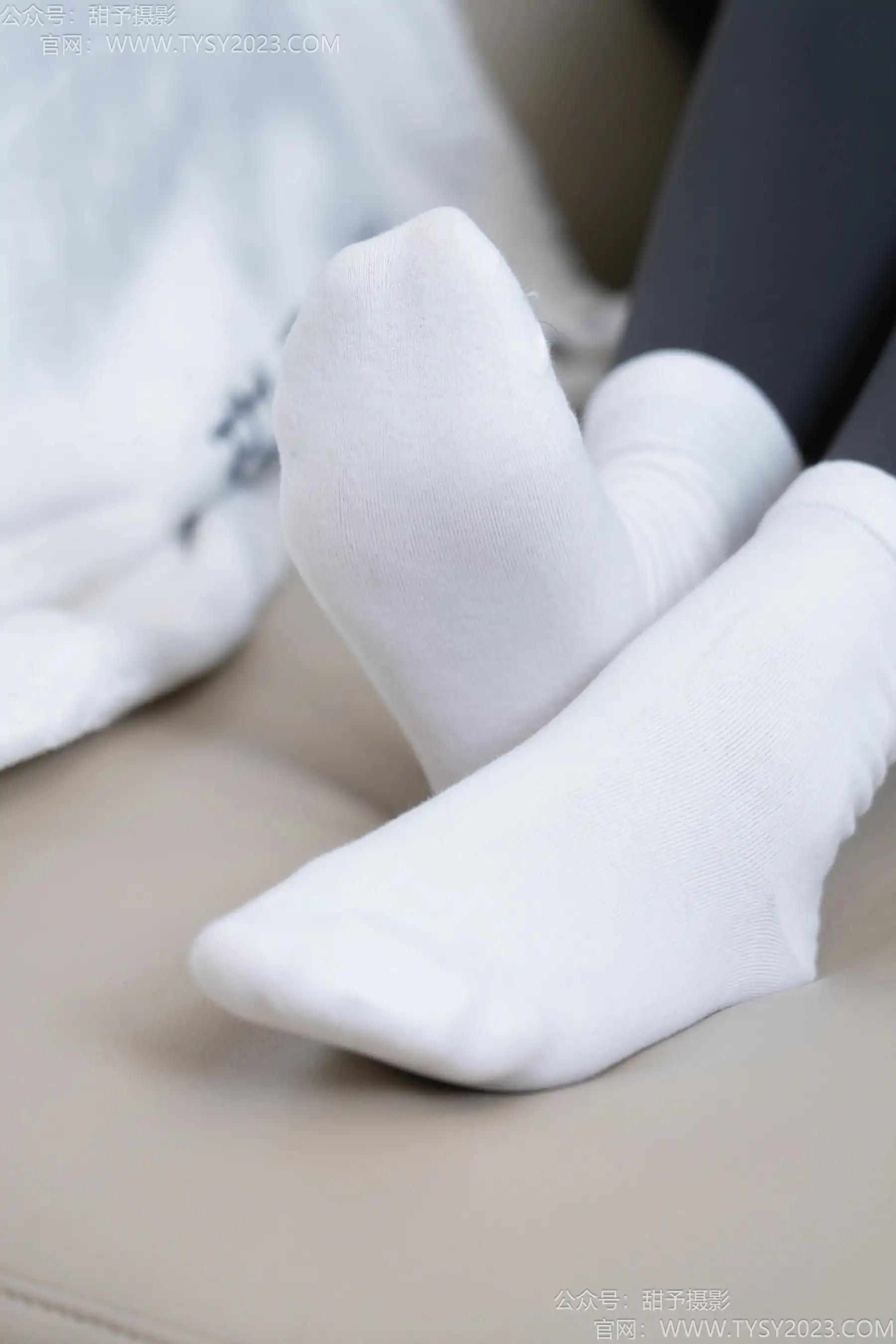 甜予摄影 No.192 澜澜 - 高跟鞋、白棉袜、裸足