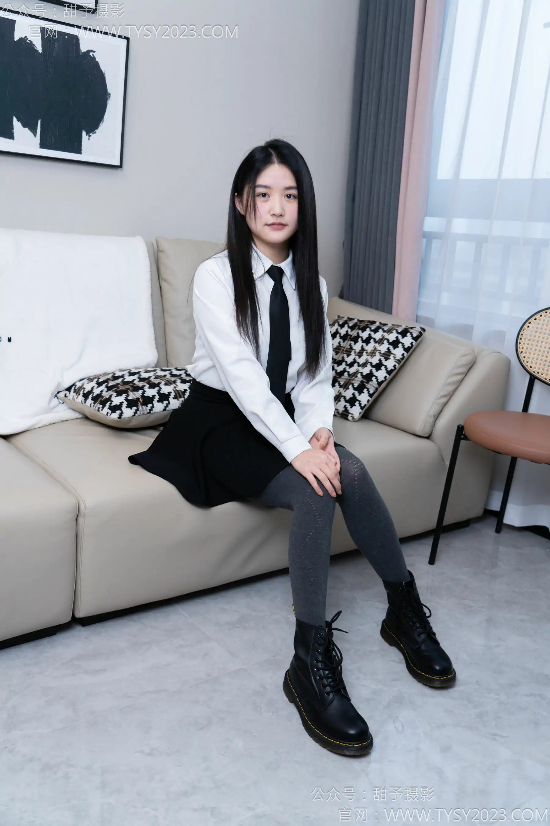 甜予摄影 No.168 澜澜 - 短靴、小腿袜、肉丝