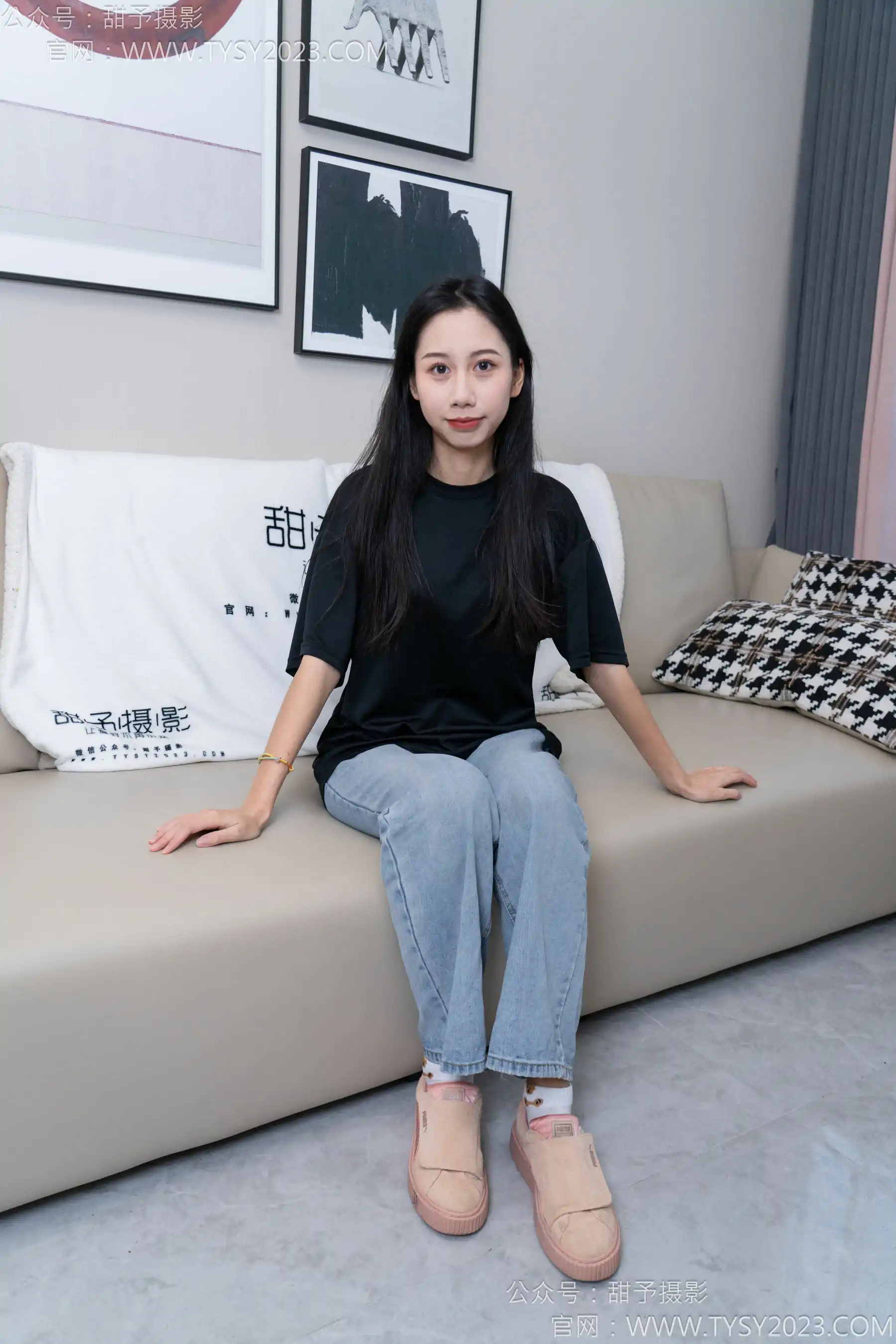 甜予摄影 No.163 娃娃 - 板鞋、白棉袜、裸足