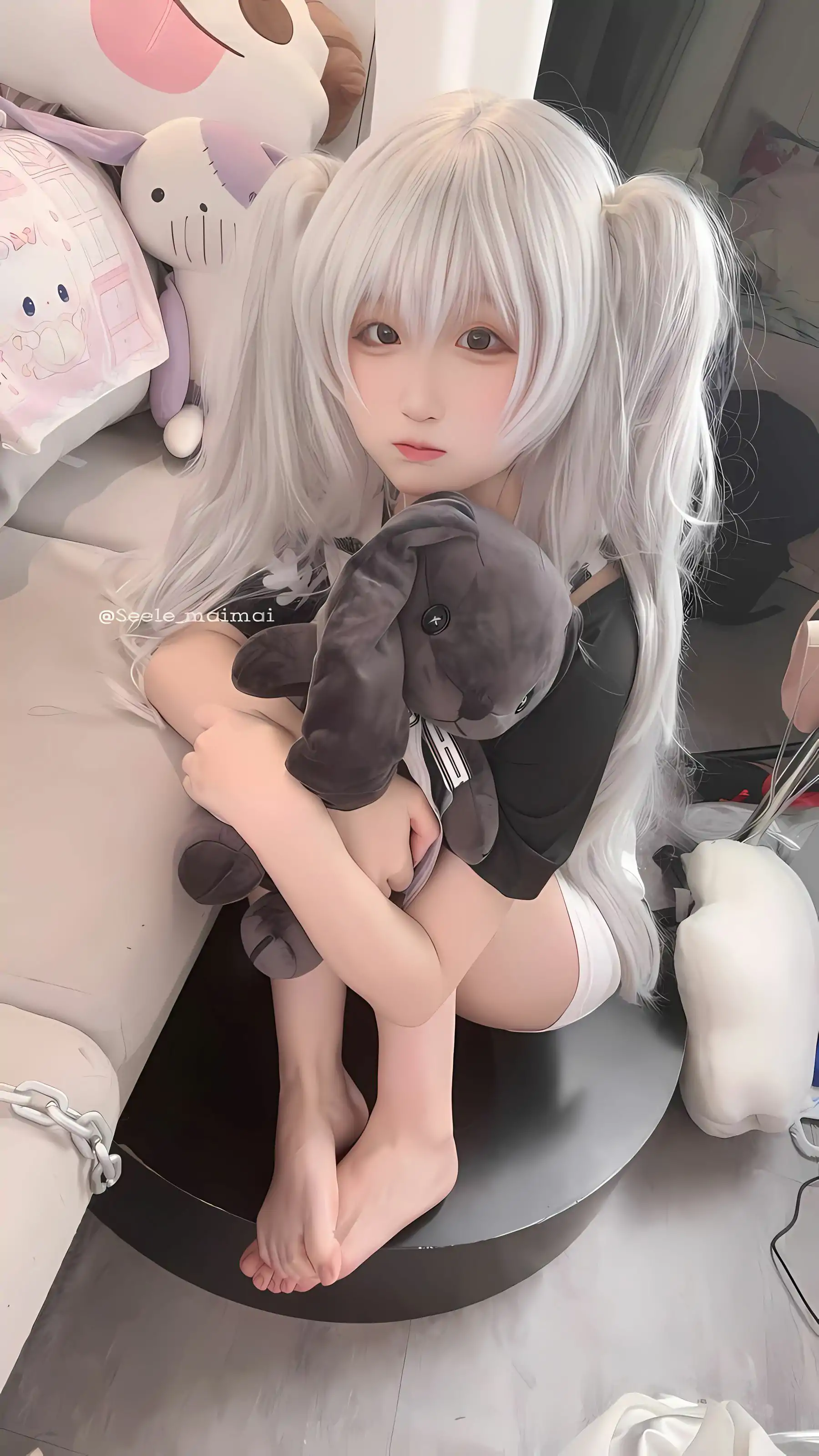 Seele麦麦 - 白色双马尾