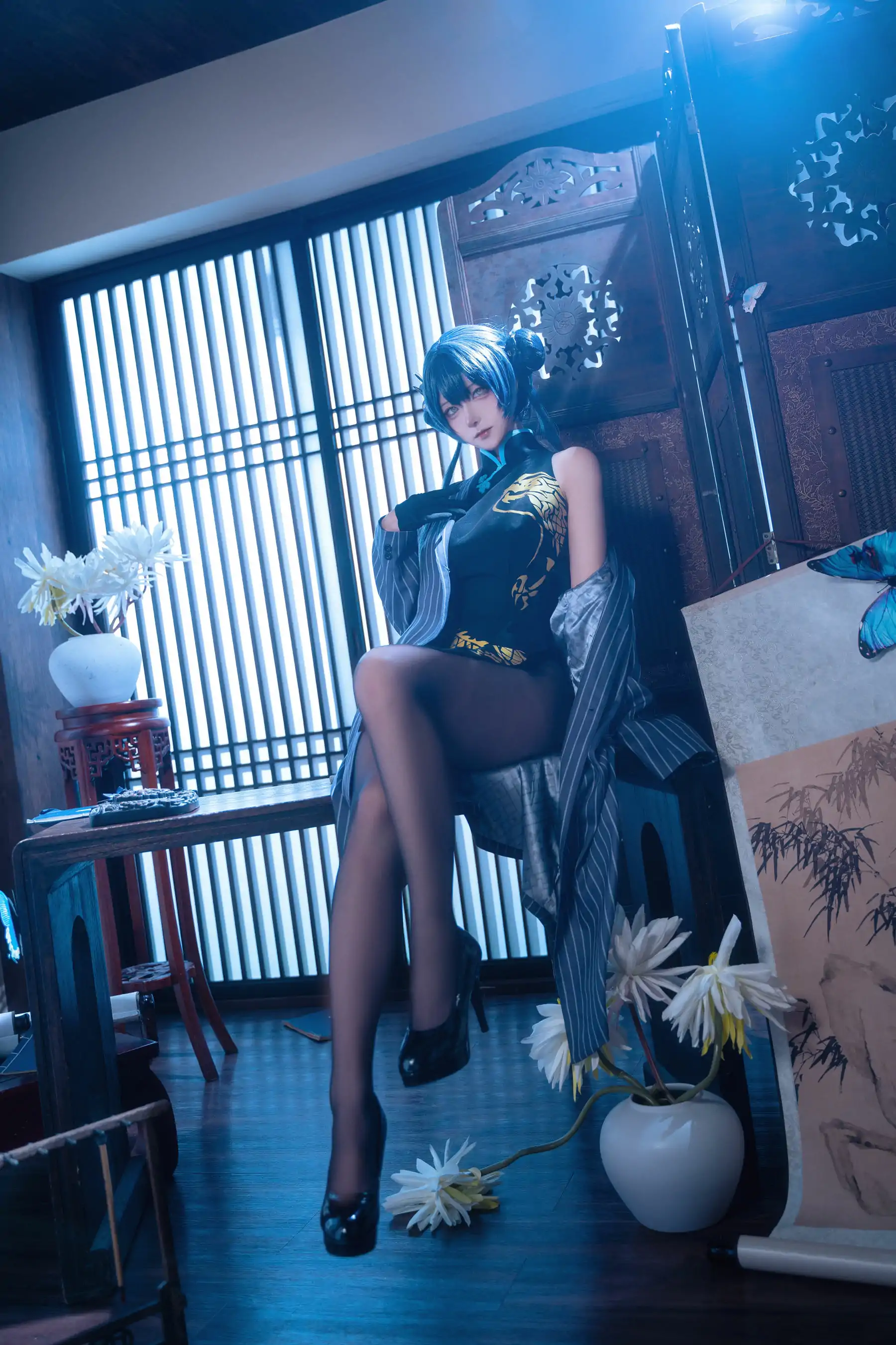 Seya-狮砸 - 蔚蓝档案 妃咲 旗袍