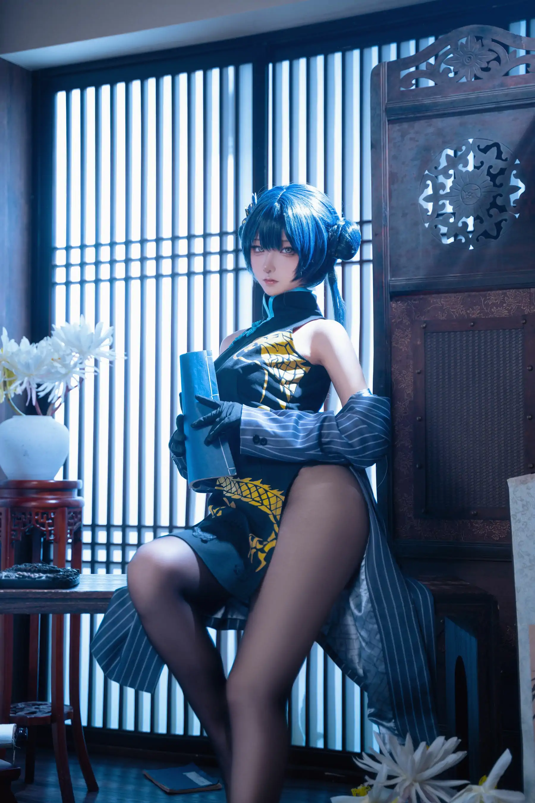 Seya-狮砸 - 蔚蓝档案 妃咲 旗袍