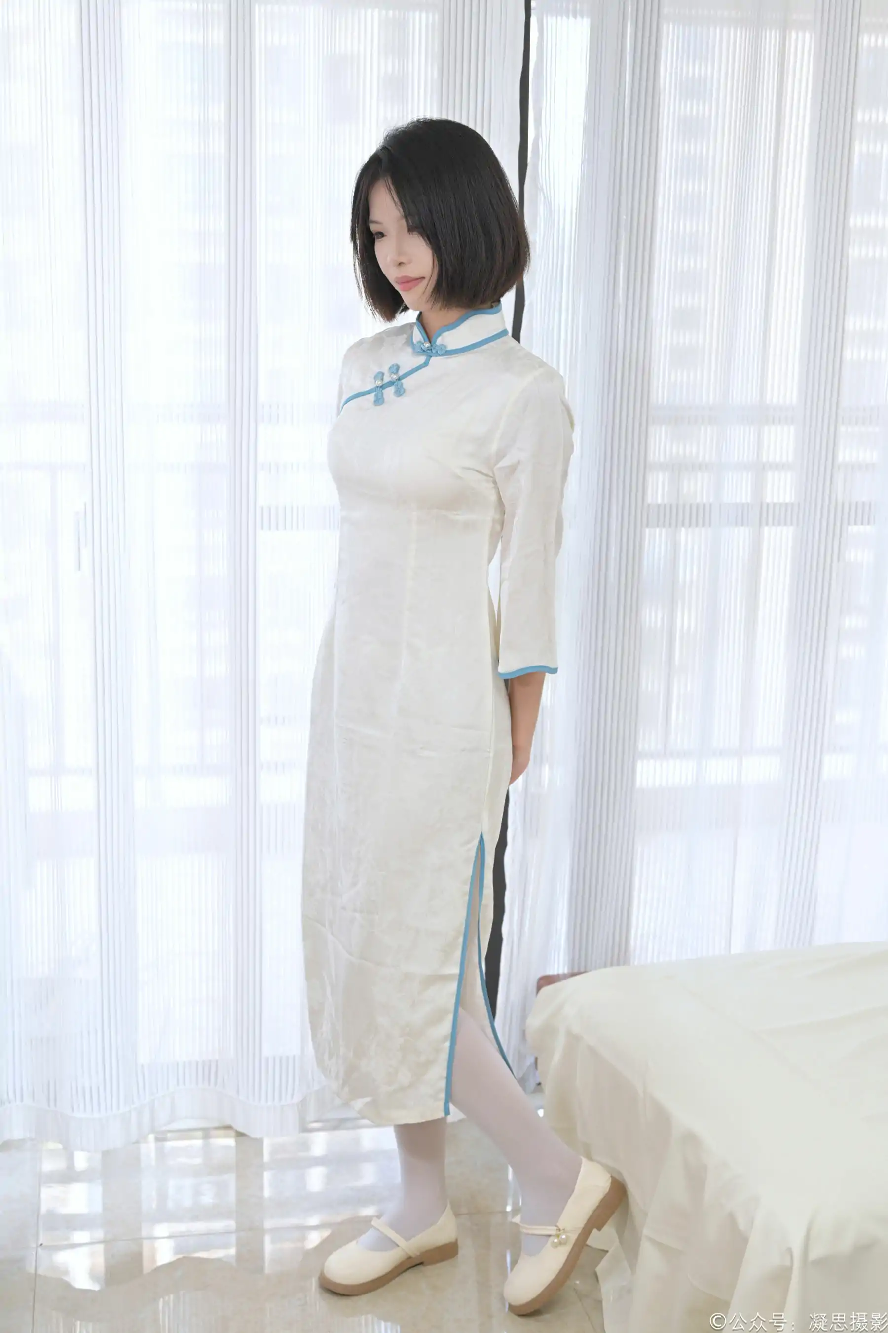 凝思摄影 No.015 小睿 - 旗袍、连裤白丝、玛丽珍