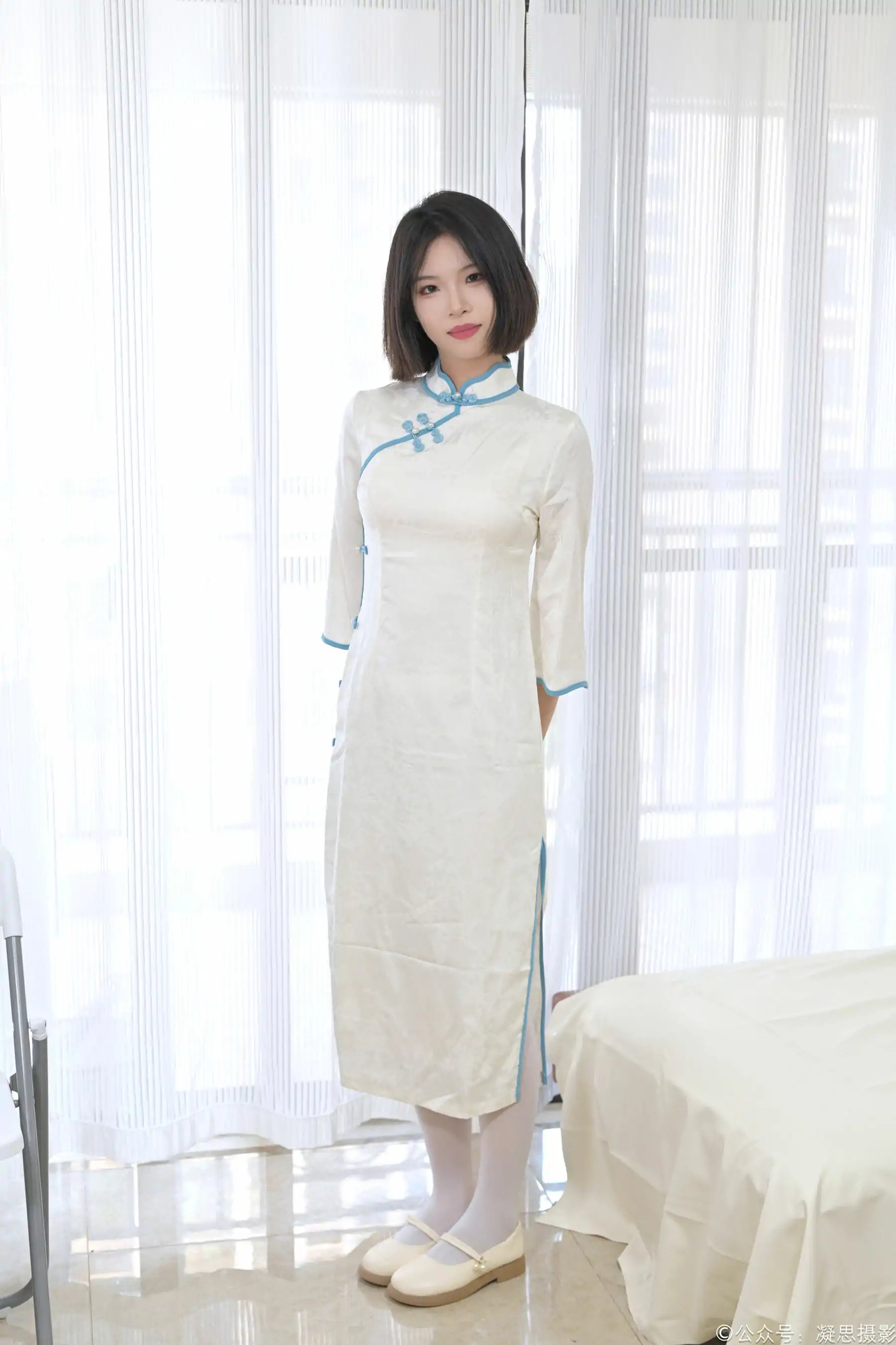 凝思摄影 No.015 小睿 - 旗袍、连裤白丝、玛丽珍