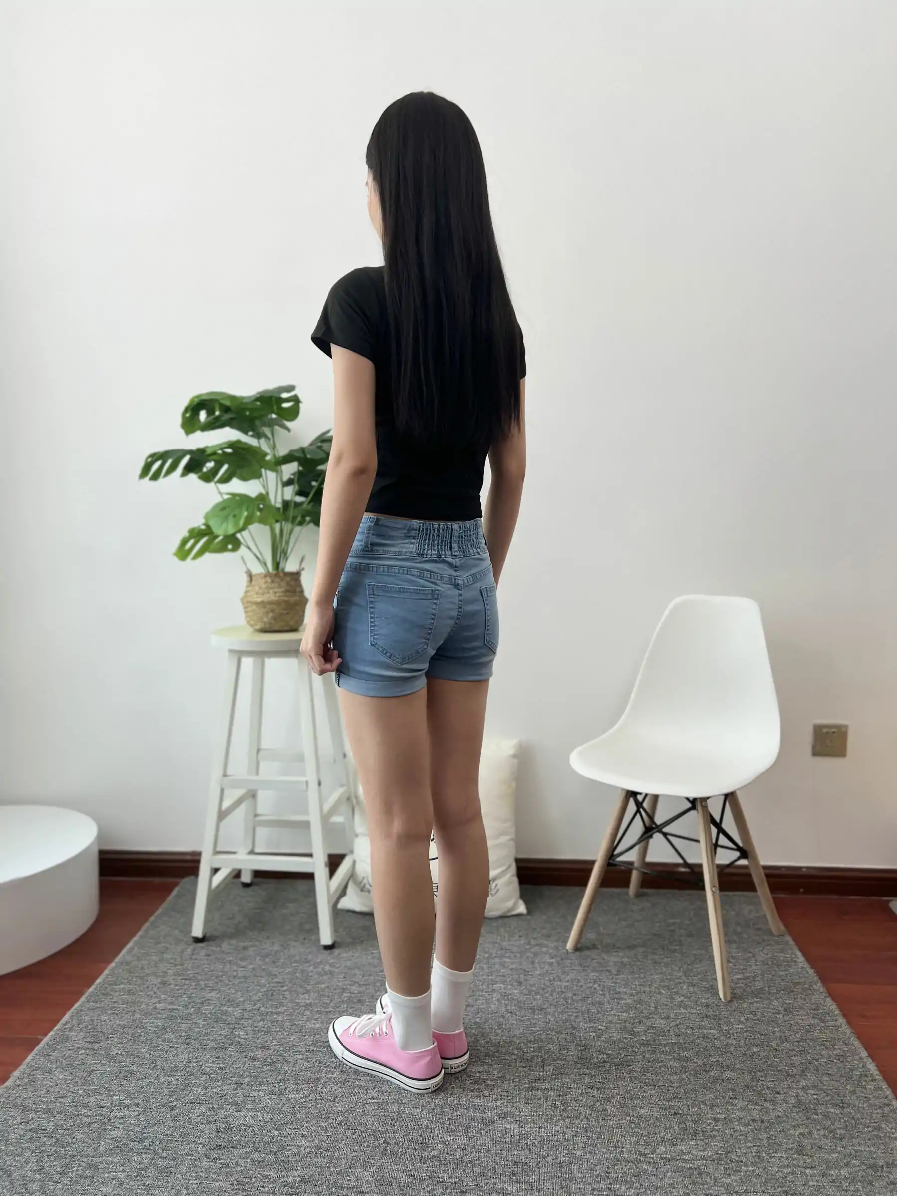 三禾摄影 No.026 牛仔短裤 棉袜 帆布鞋