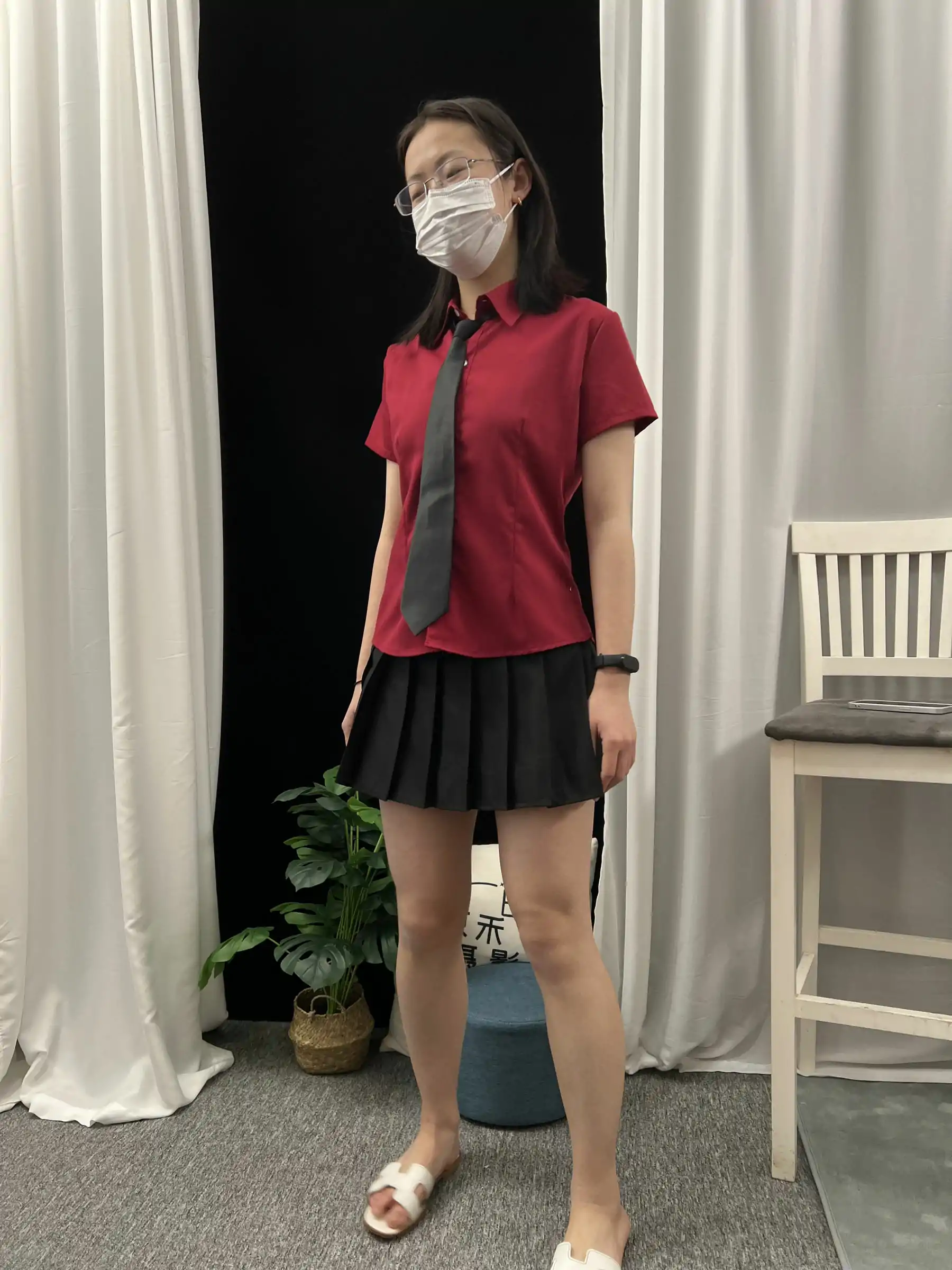 三禾摄影 No.021 短裙 凉拖 帆布鞋 高跟