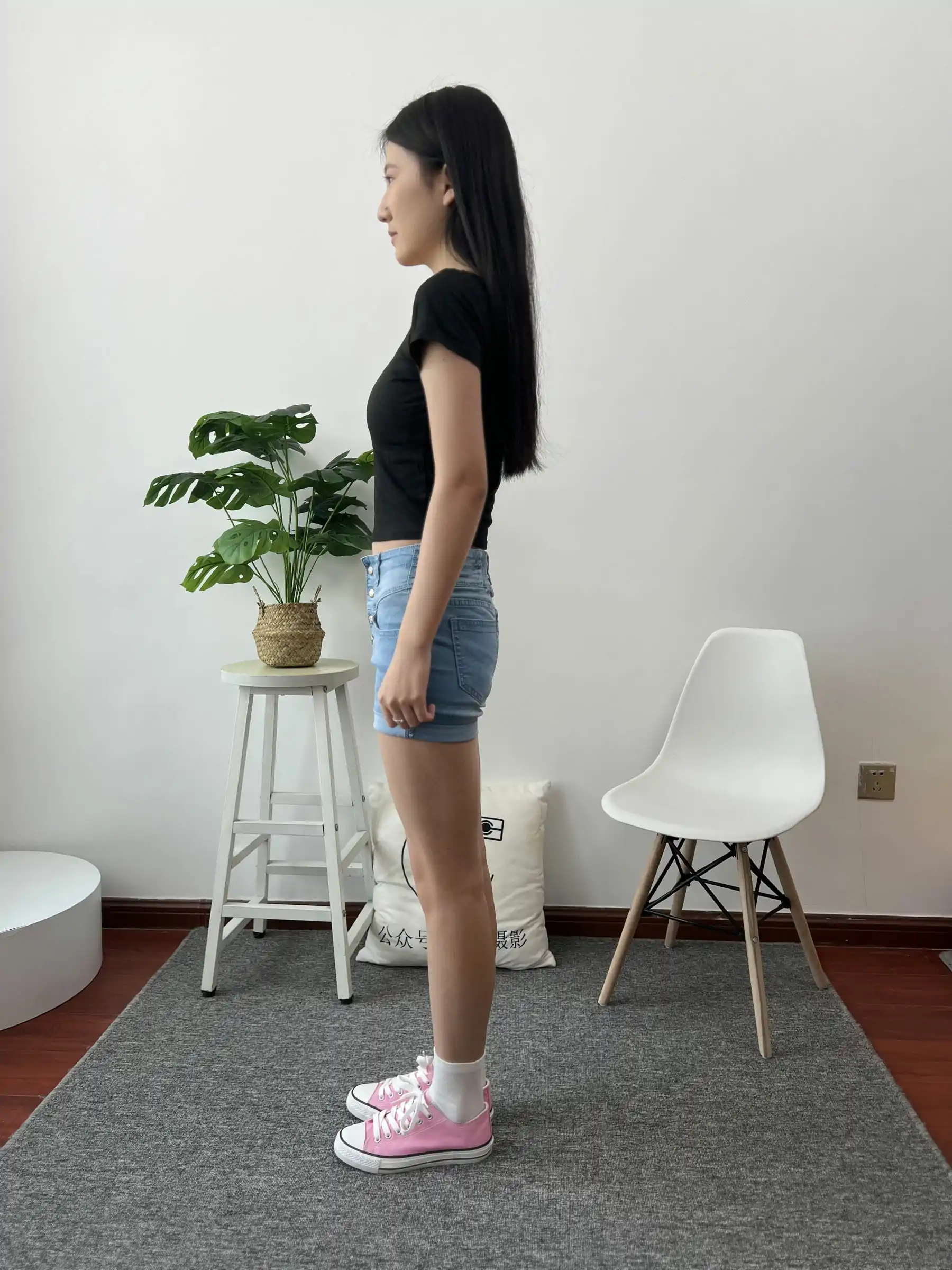 三禾摄影 No.026 牛仔短裤 棉袜 帆布鞋