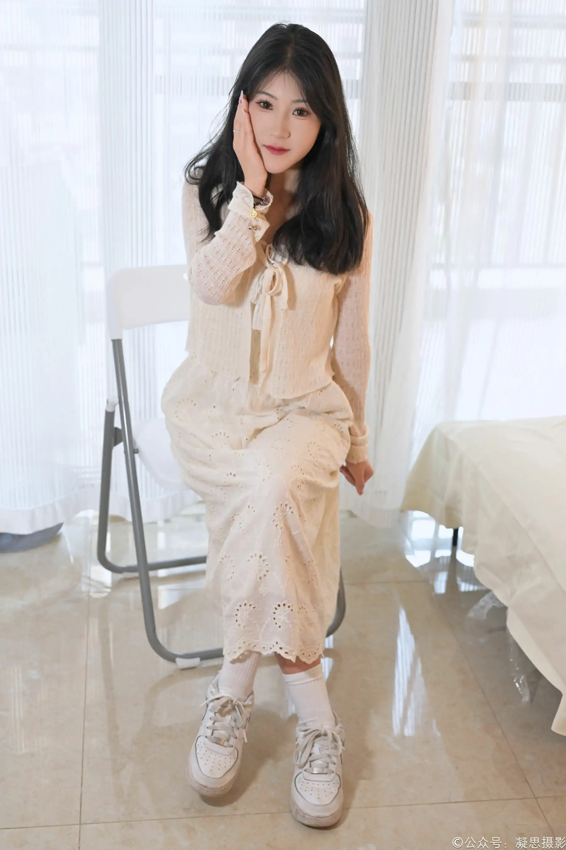 凝思摄影 No.005 琦琦 - 连衣裙、短白袜、平底鞋