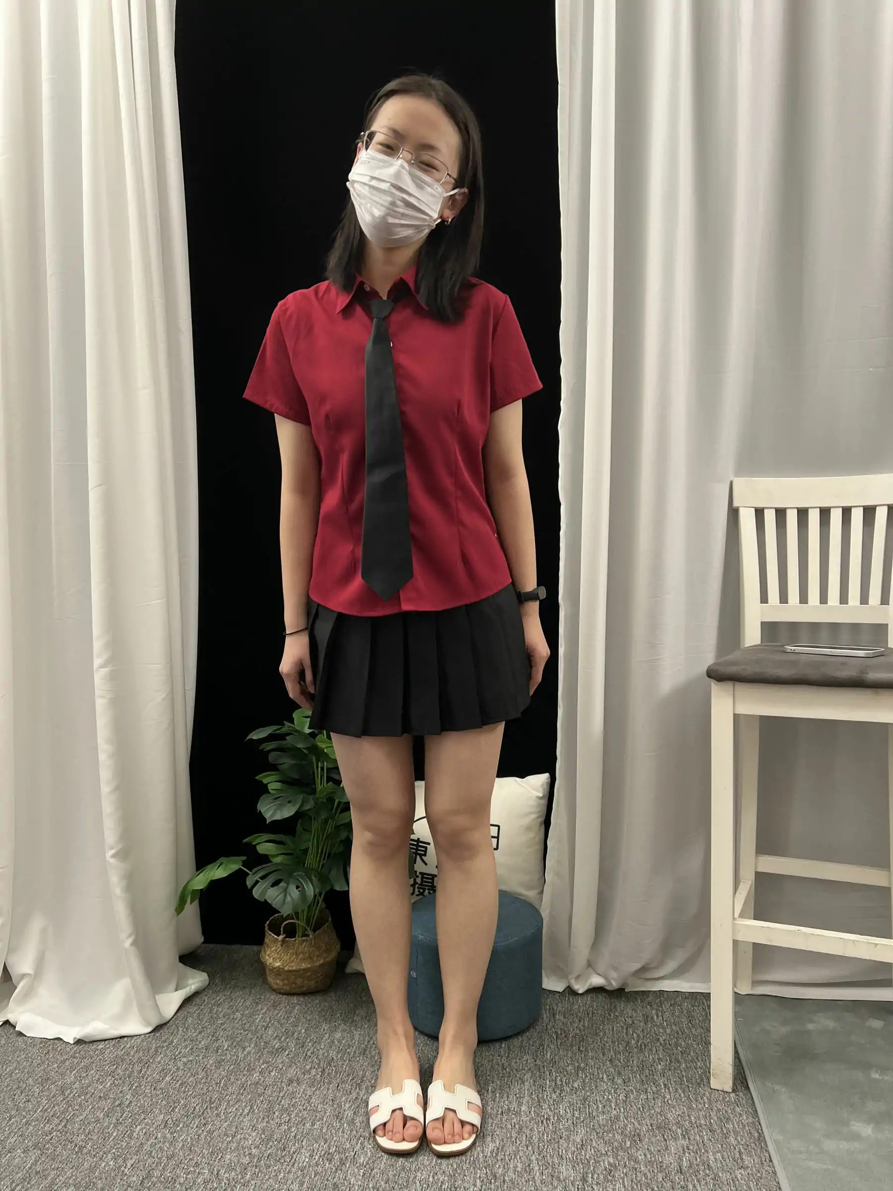 三禾摄影 No.021 短裙 凉拖 帆布鞋 高跟