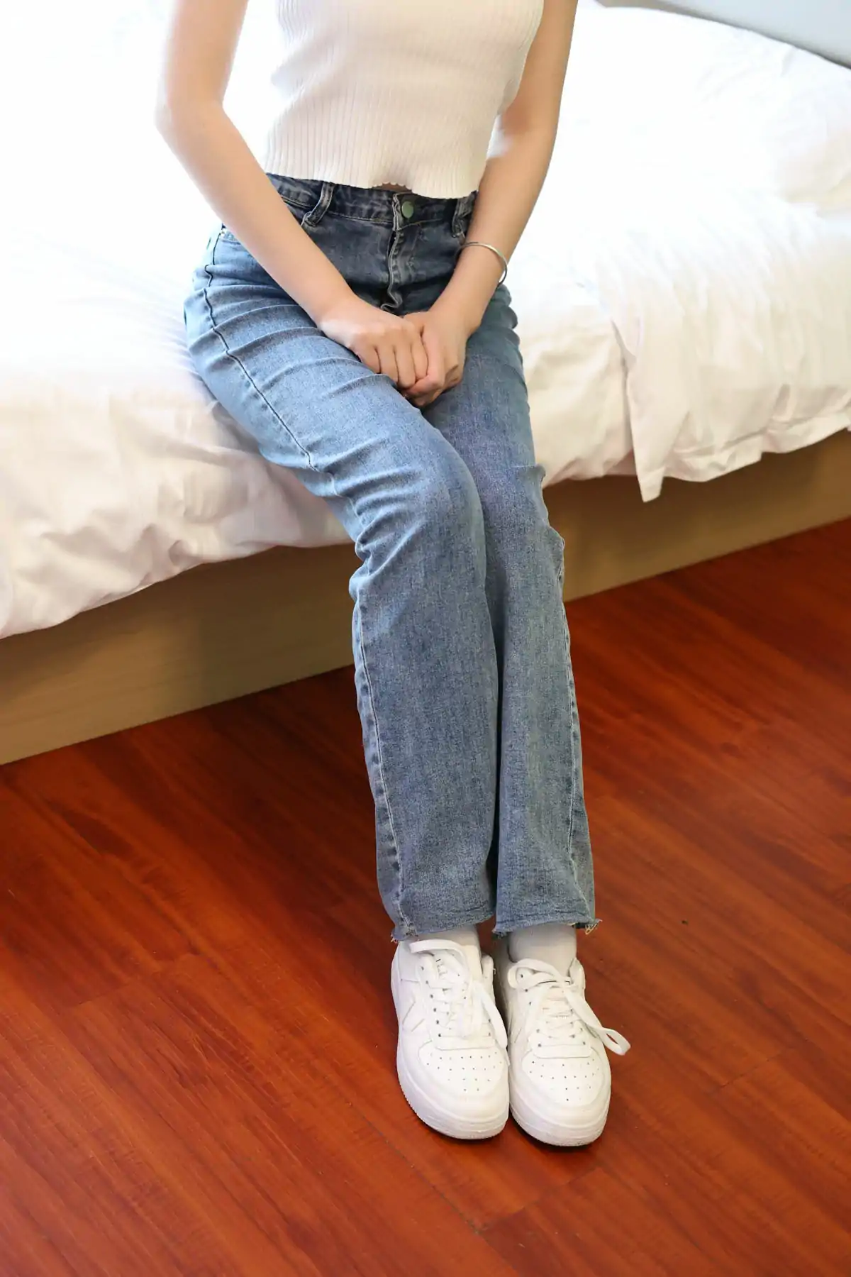 三禾摄影 No.018 牛仔裤 百褶裙 肉丝