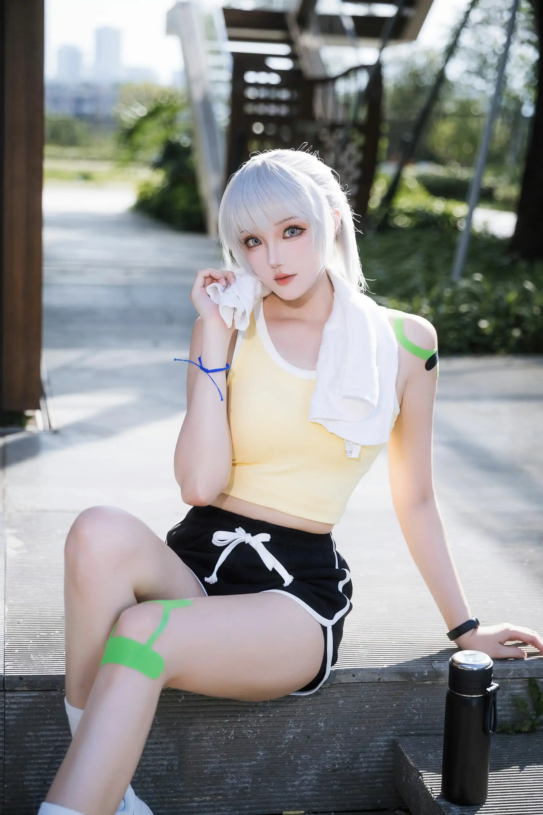 Coser 瓜希酱 福利 - 灵笼 白月魁 运动服