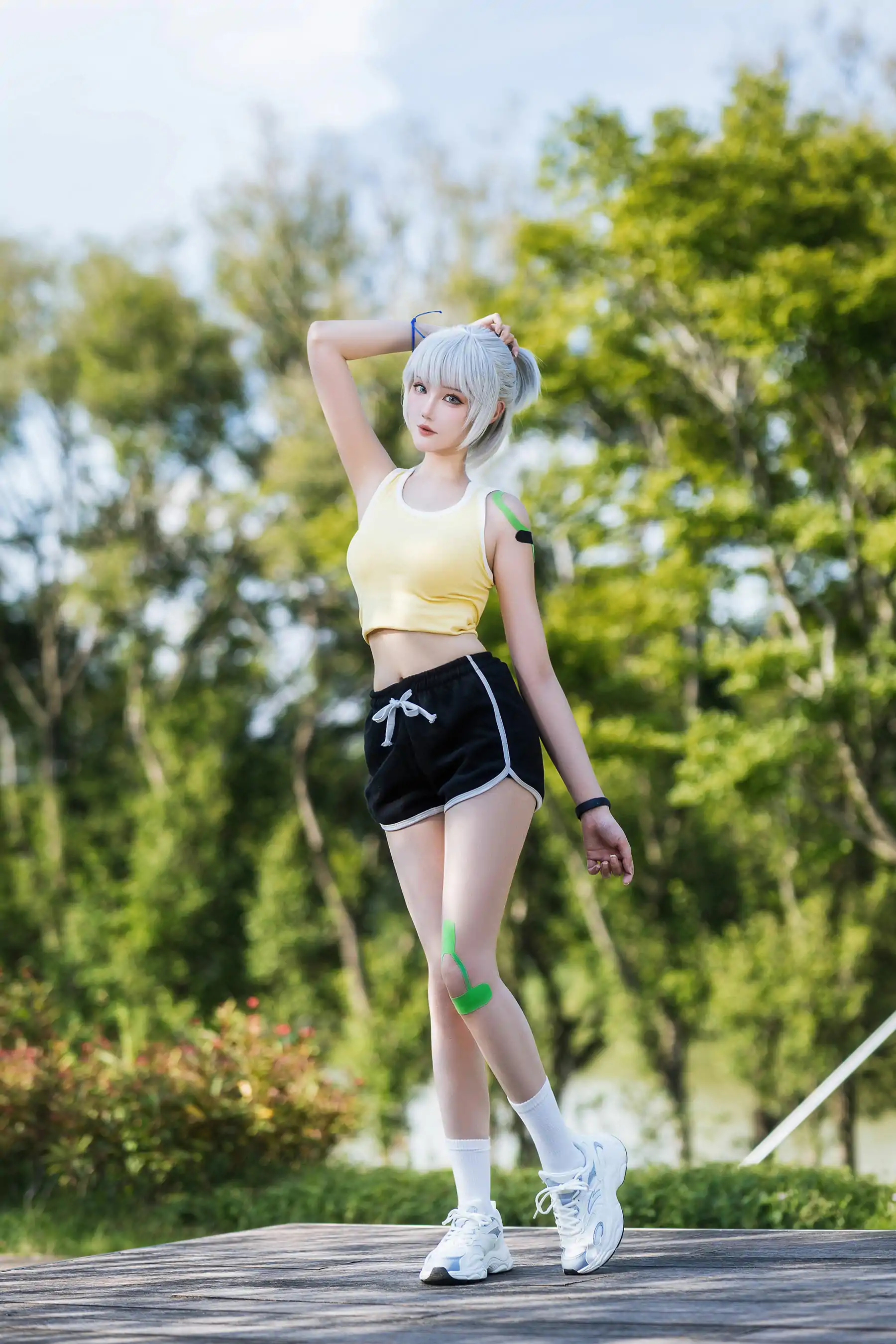 Coser 瓜希酱 福利 - 灵笼 白月魁 运动服