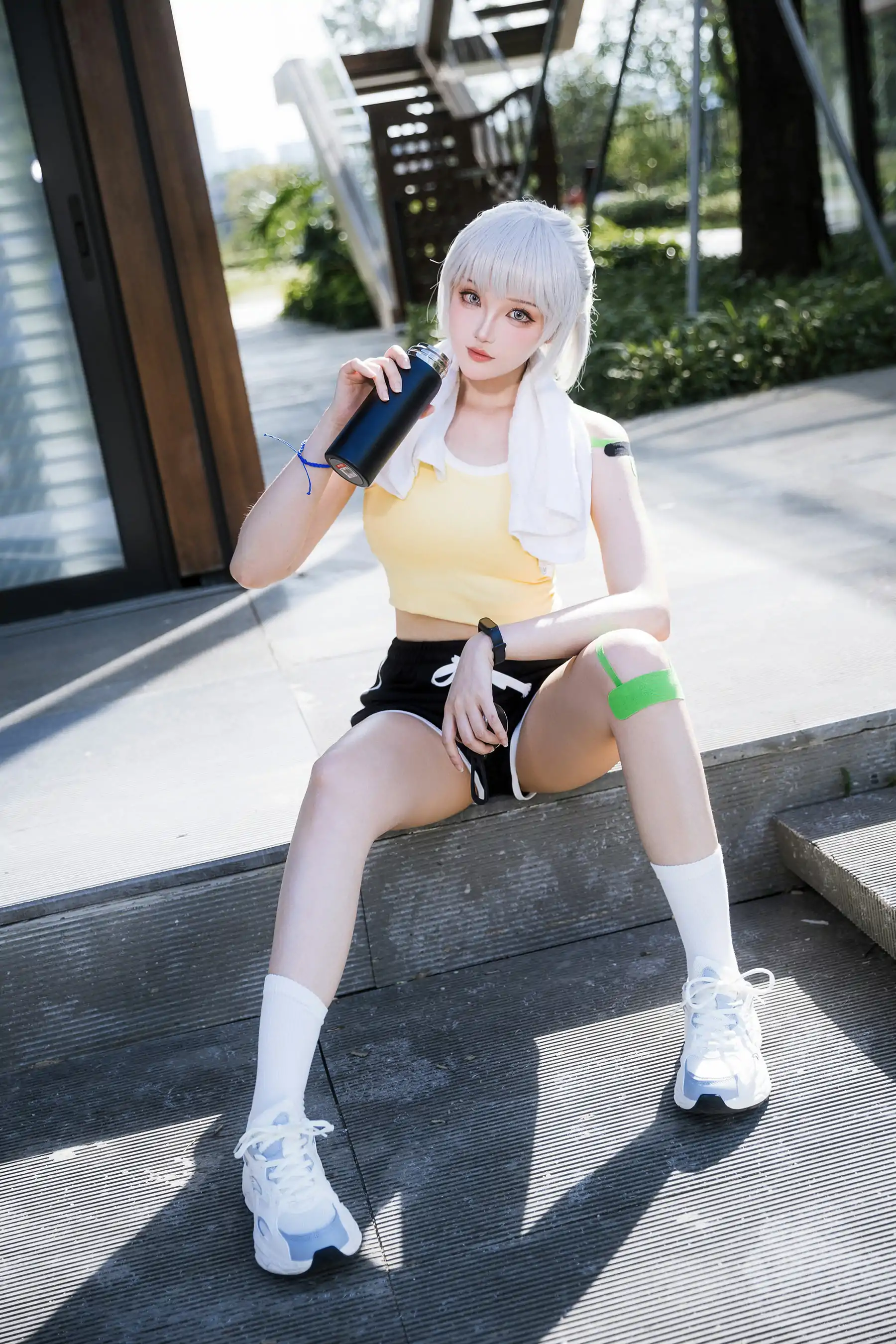 Coser 瓜希酱 福利 - 灵笼 白月魁 运动服