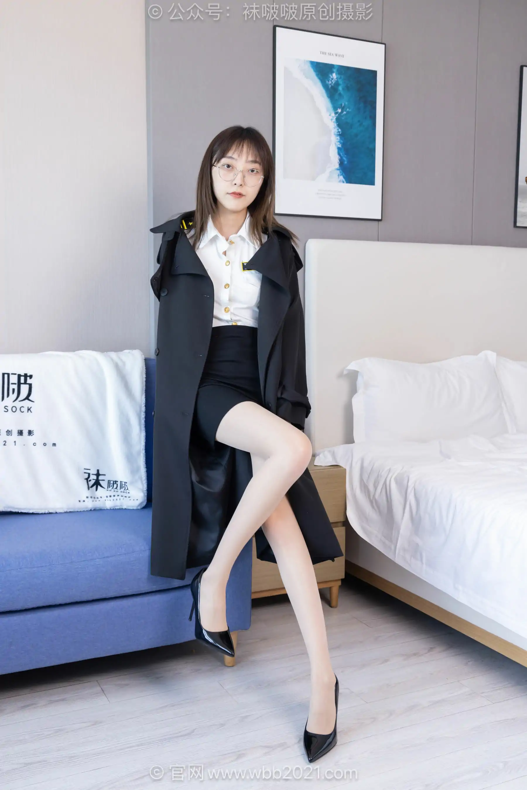 BoBoSocks袜啵啵 No.610 稚予 - 高跟鞋、薄肉丝、穿脱风衣