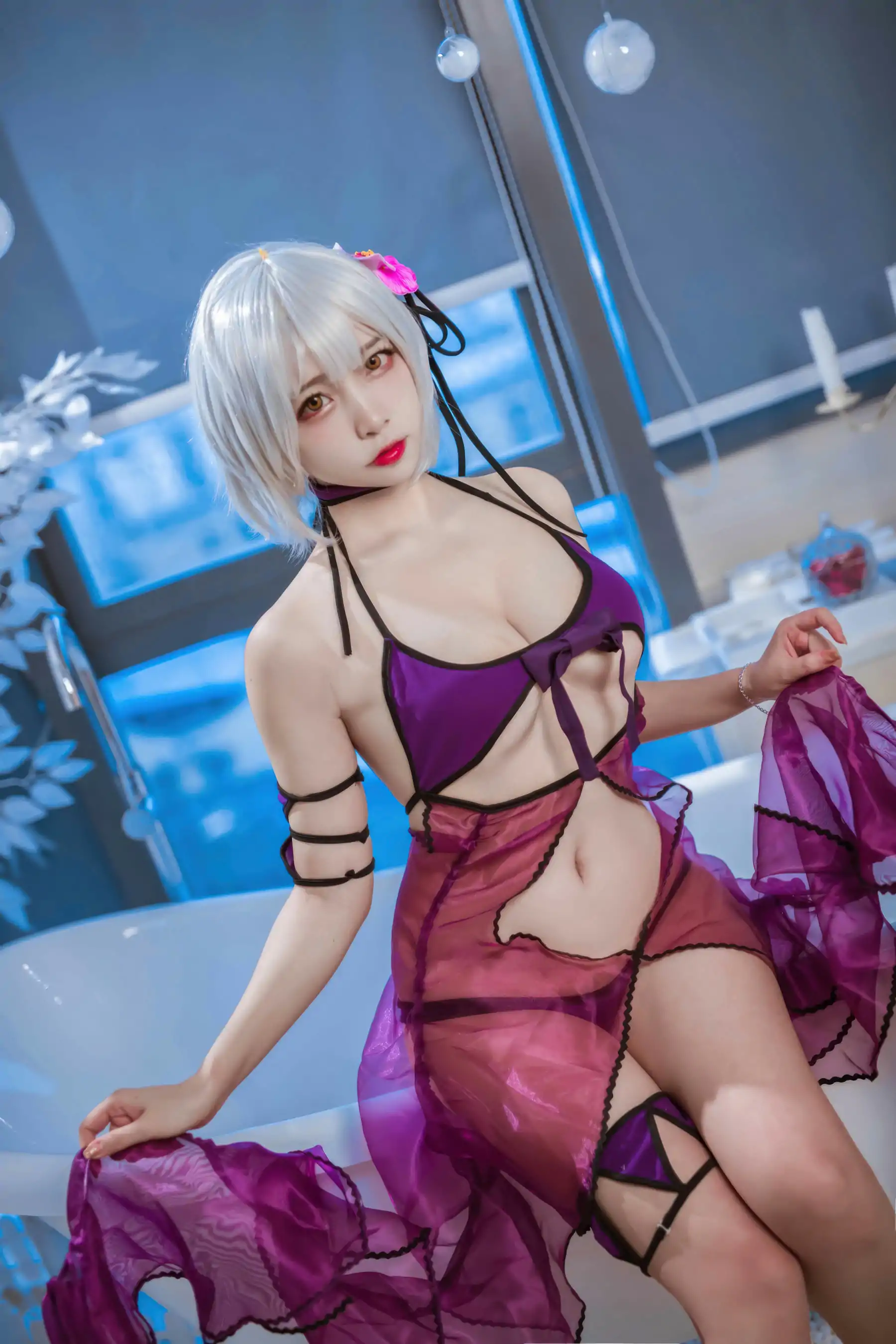 人气Coser 二佐Nisa - FGO 黑贞水着