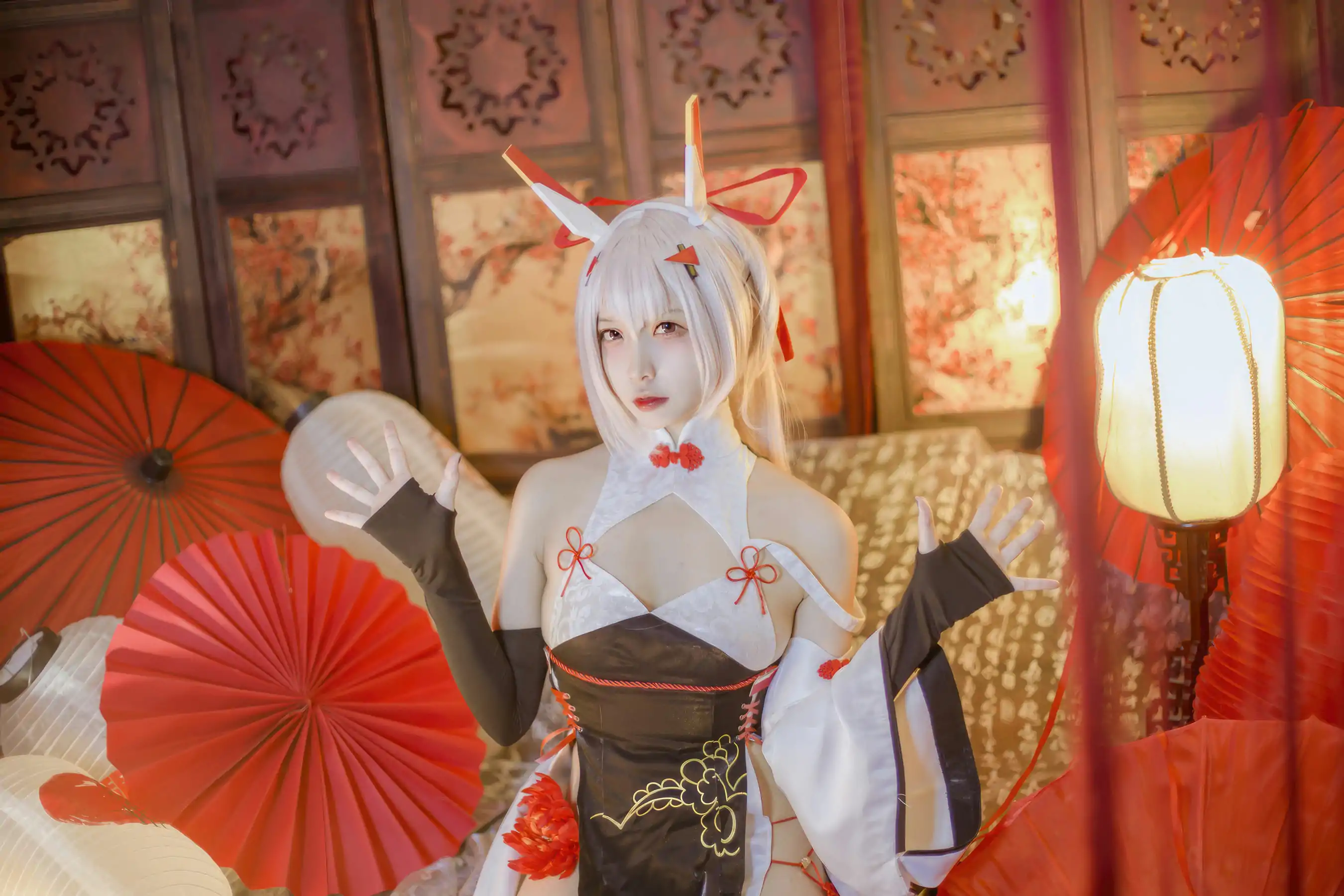 人气Coser 二佐Nisa - 碧蓝航线 绫波 新春旗袍