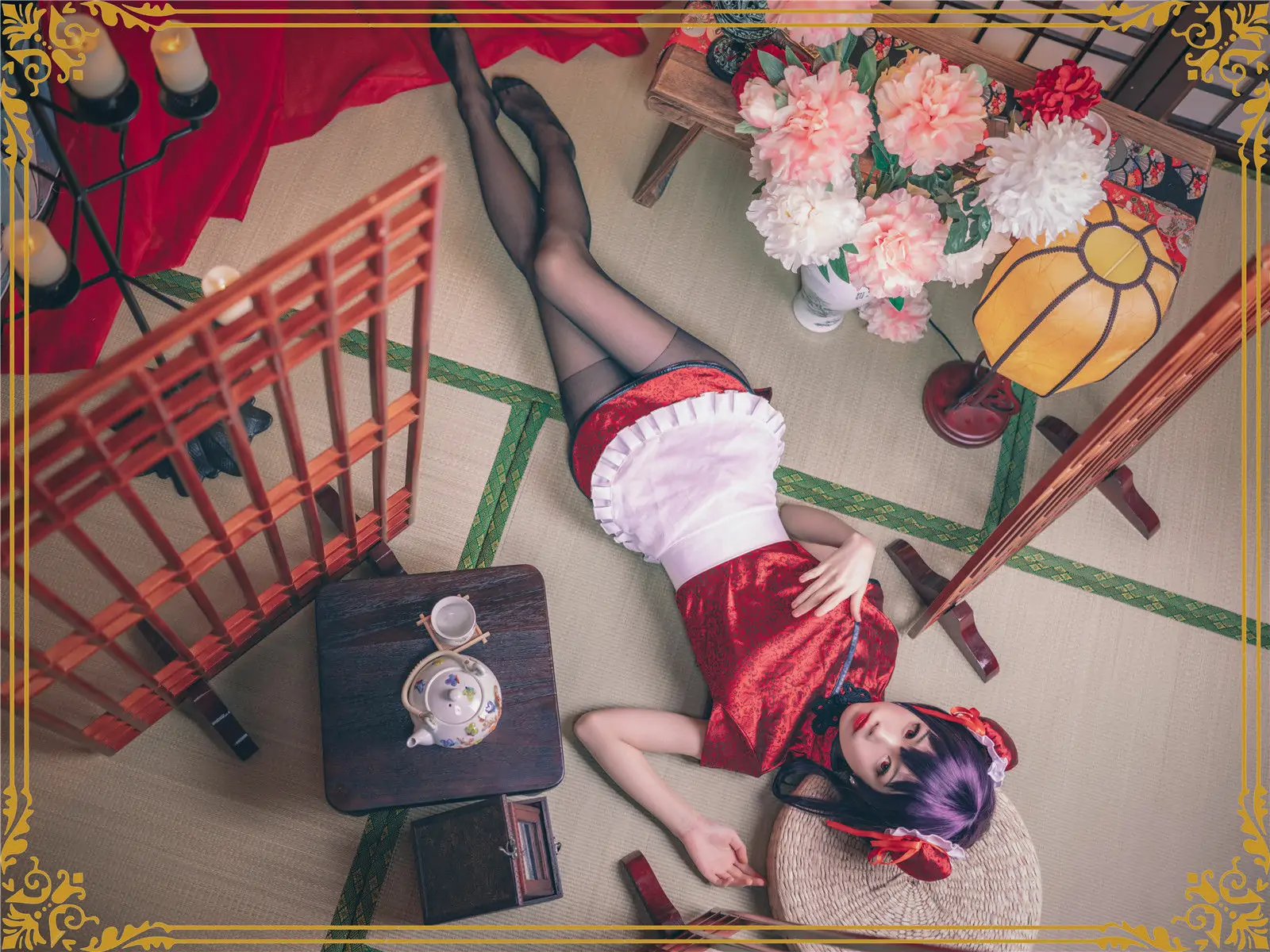 [COS福利] 动漫博主水淼aqua - 霞之丘诗羽 旗袍