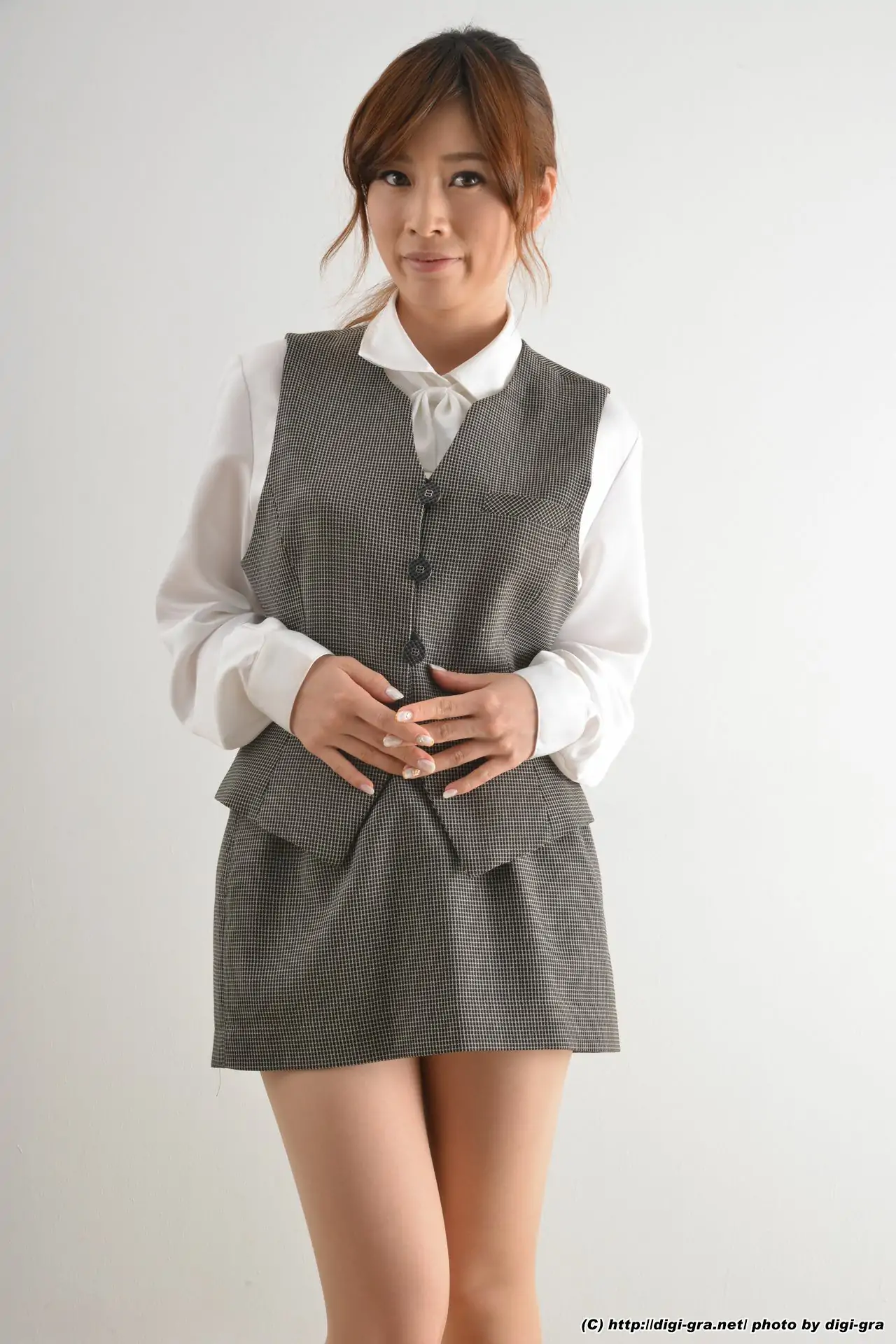 奥田咲 肉丝OL制服 Set3 [Digi-Graデジグラ] 