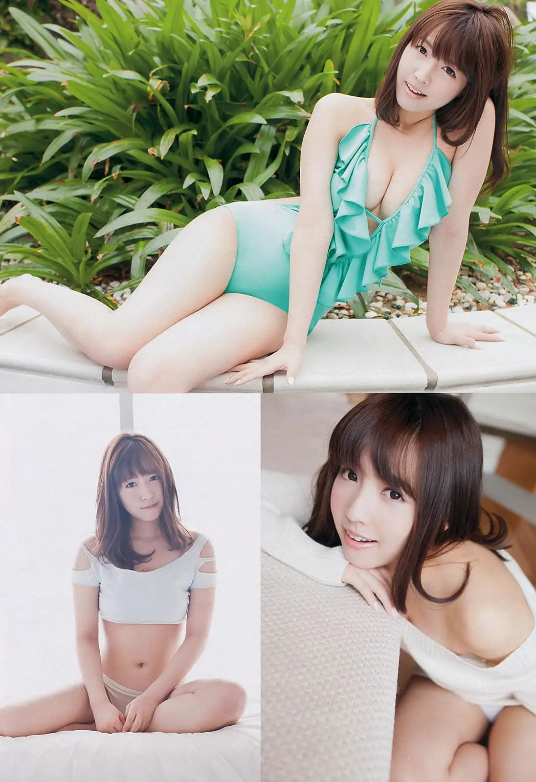 鬼头桃菜 上西恵 永尾まりや 川栄李奈 坛蜜 鈴木ちなみ 最上もが 林さやか [Weekly Playboy] 2013年No.23 写真杂志