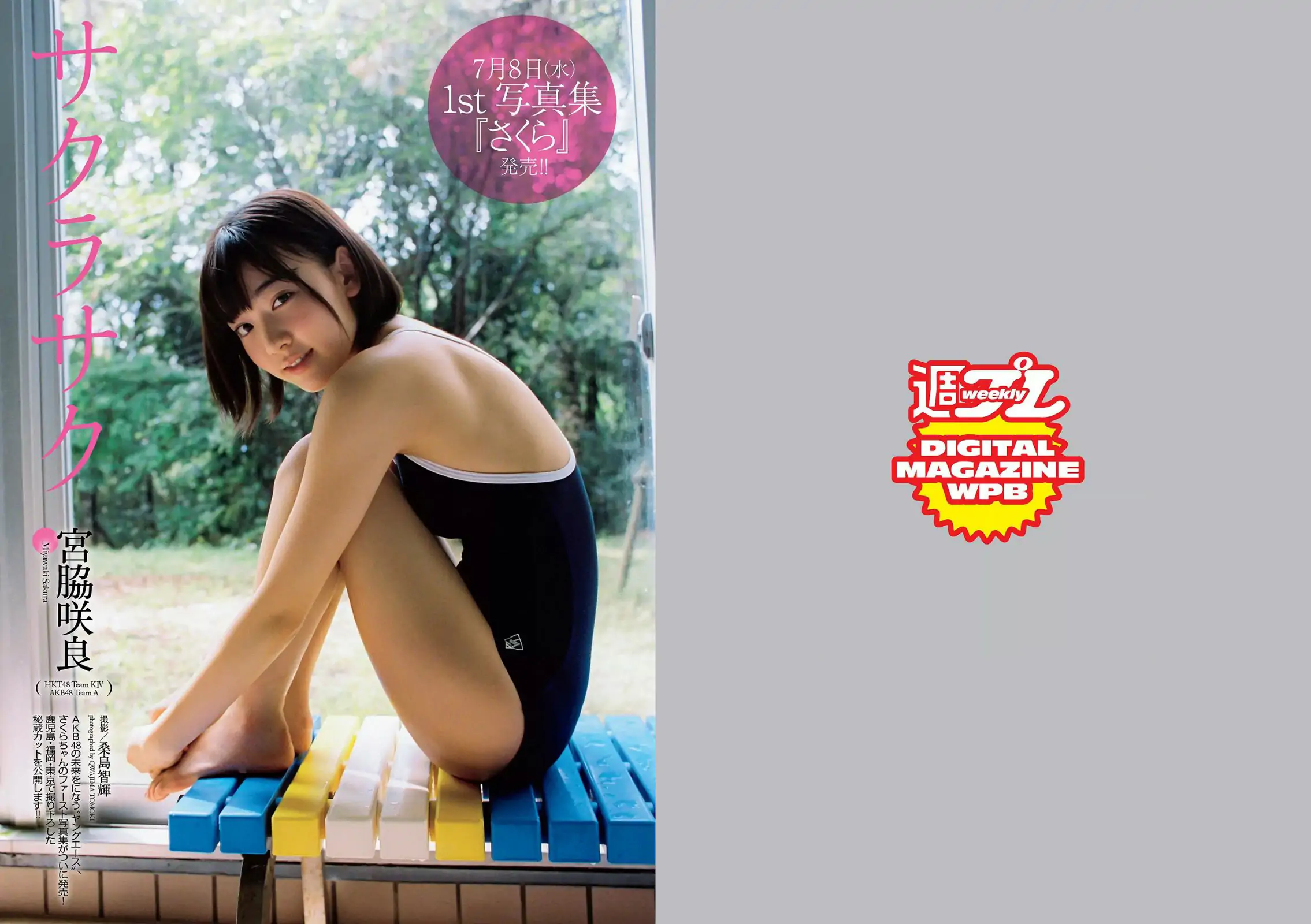 宮脇咲良 大川藍 寺田安裕香 AKB48 松嶋えいみ [Weekly Playboy] 2015年No.29 写真杂志