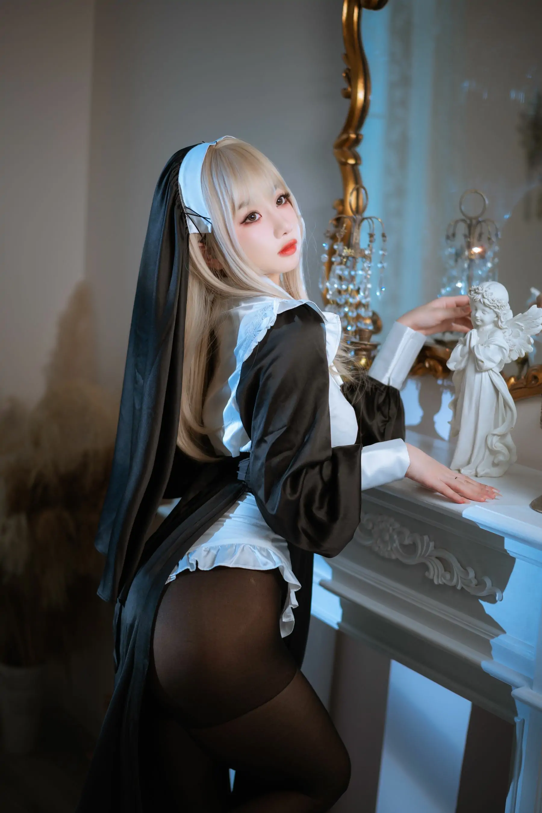 [福利COS] 白嫩美少女鬼畜瑶 - 修女