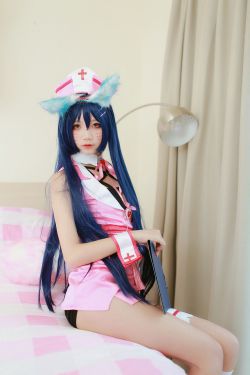 [萝莉COS] 清纯少女五更百鬼 – 阿狸护士服(37P)-图云谷