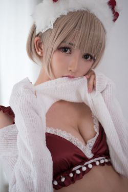 [萝莉COS] 鳗鱼霏儿 – 兽耳 圣诞白网袜(18P)-图云谷
