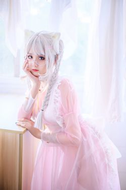 Coser小姐姐Akisoso秋楚楚 粉色透明女仆(21P)-图云谷