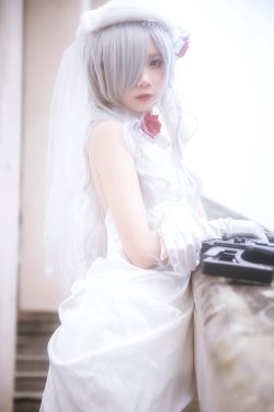 [COS福利] 清纯少女五更百鬼 – 婚纱(10P)-图云谷