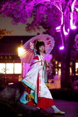 [Cosplay写真] 动漫博主弦音sic – 阴阳师 神乐(15P)-图云谷