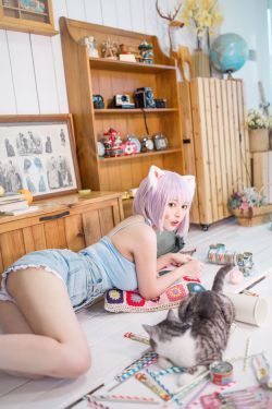 [网红COSER] 大眼萌妹黑猫猫OvO – 养猫小课堂(35P)-图云谷